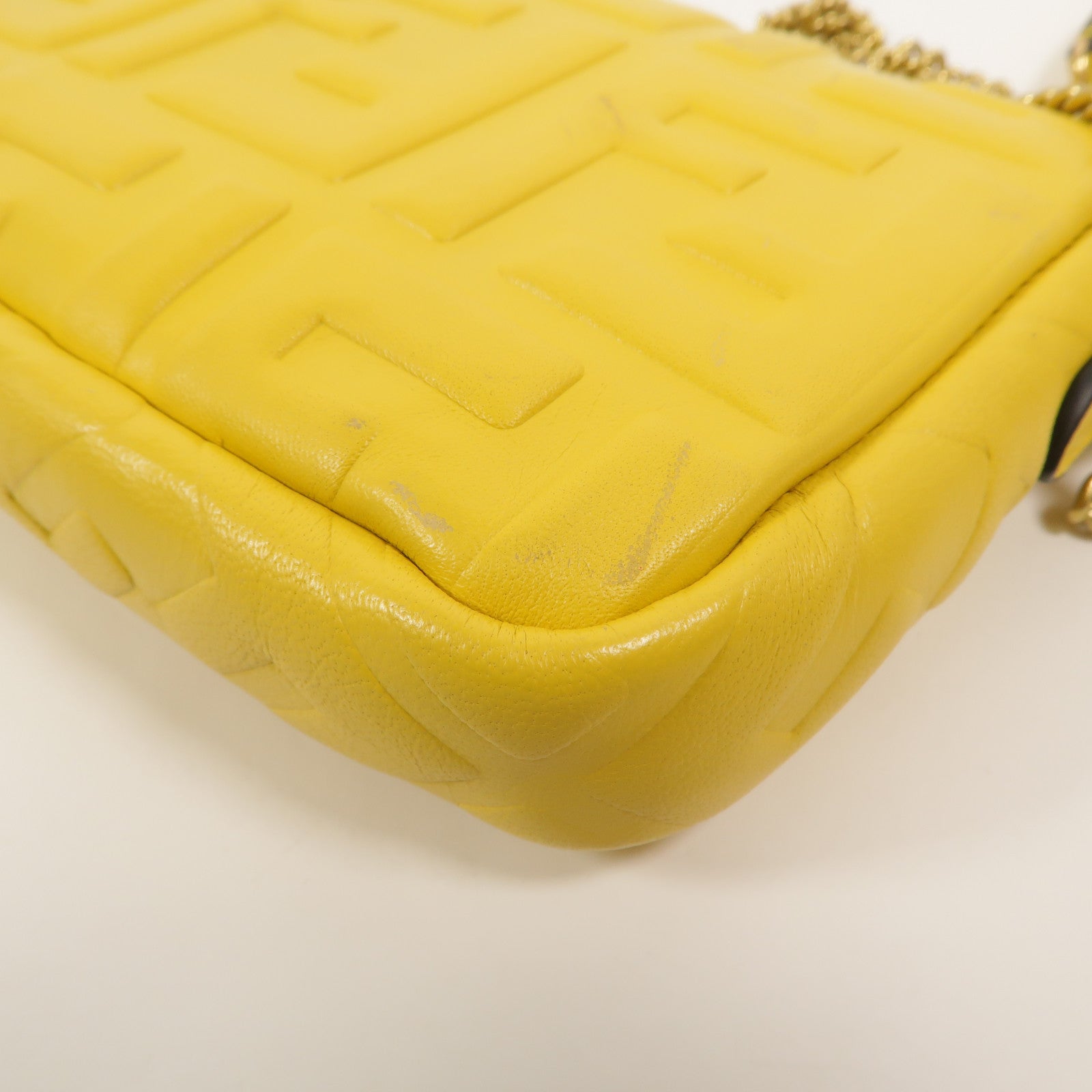 FENDI 牛皮皮革Baguette Mini手挽肩背兩用袋