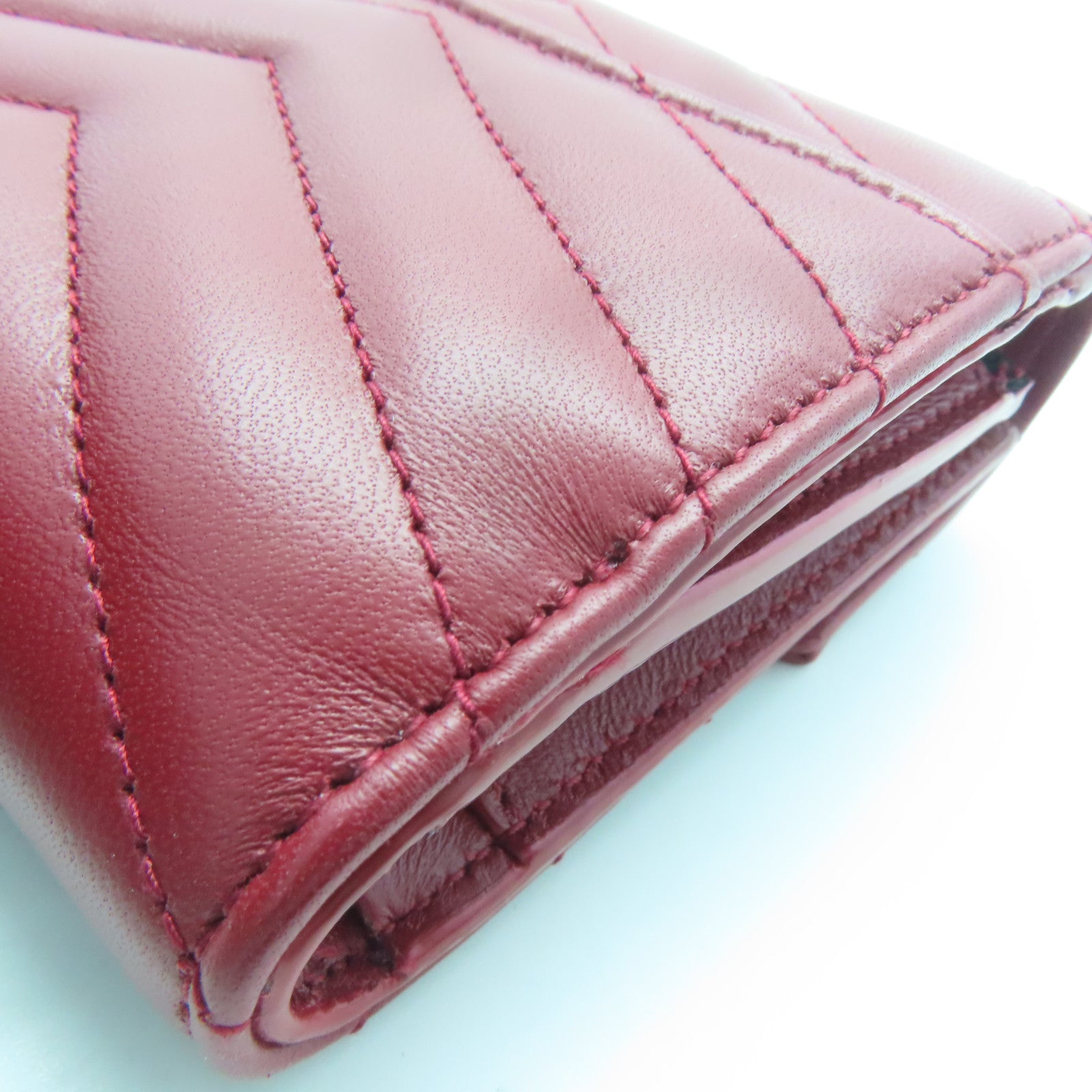 SAINT LAURENT【激減優惠】 羊皮皮革Wallet金扣錢包