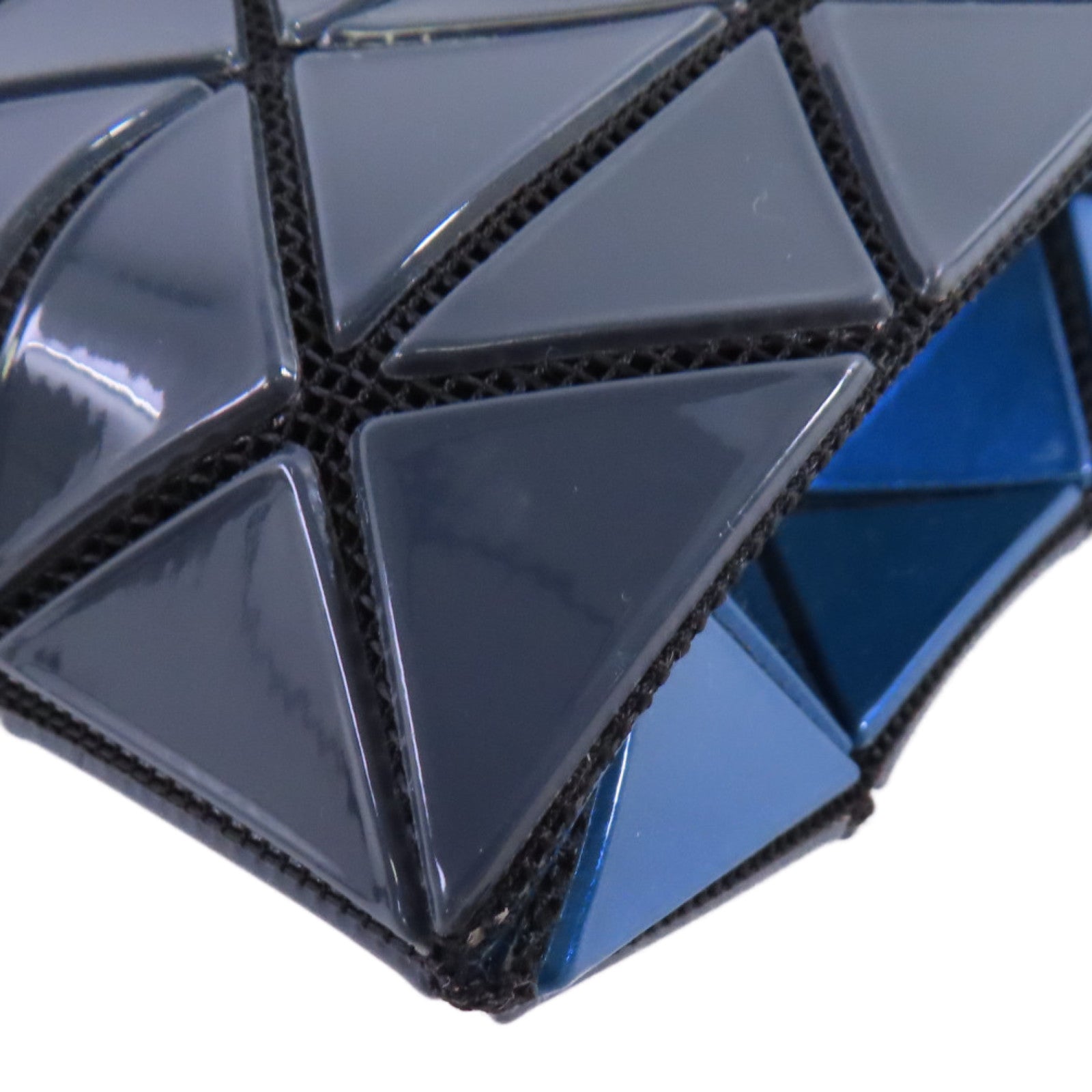 BAO BAO ISSEYMIYAKE PVC Shoulder Bag肩背袋碳灰色/藍色