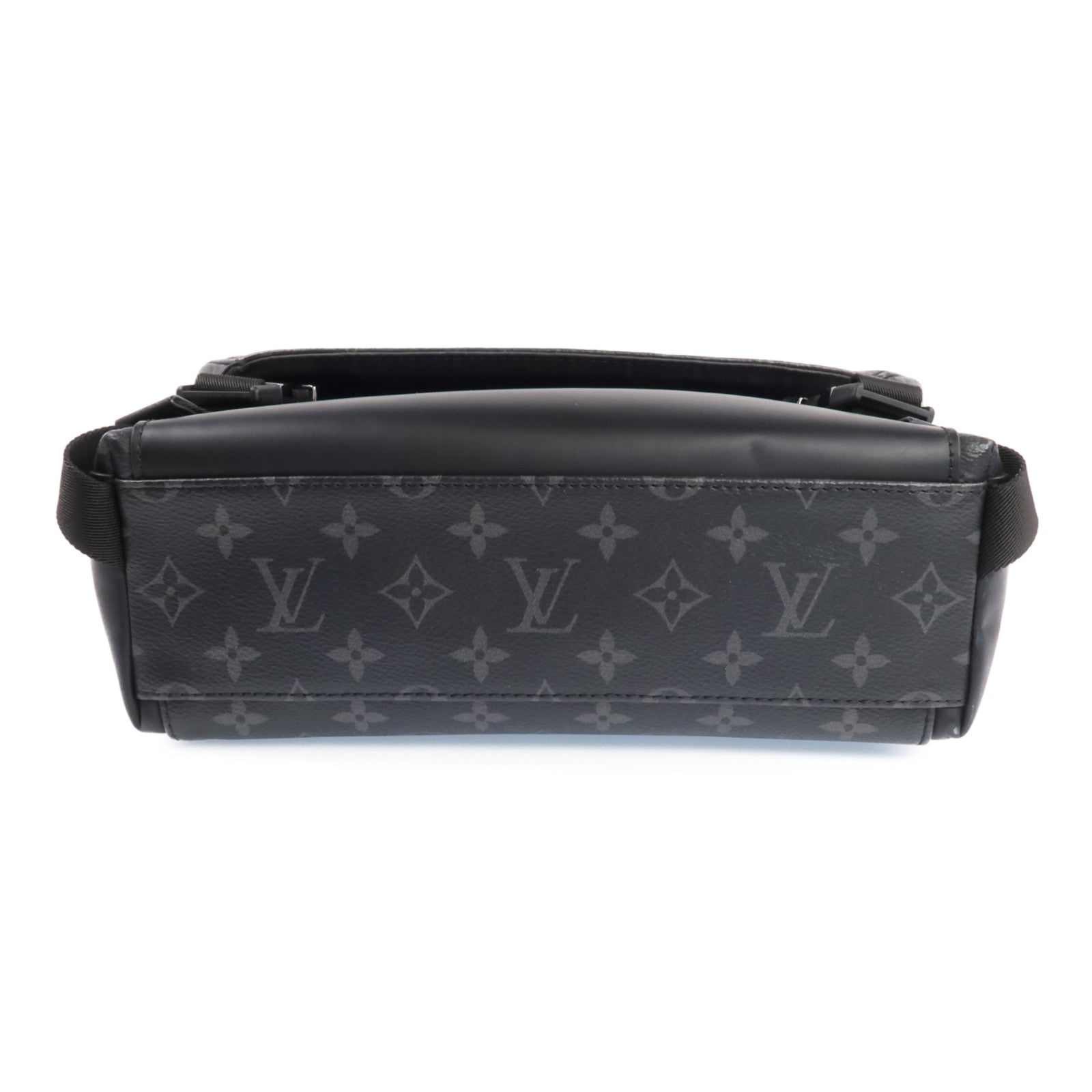 LOUIS VUITTON Monogram Eclipse Messenger PM Voyager銀扣肩背袋