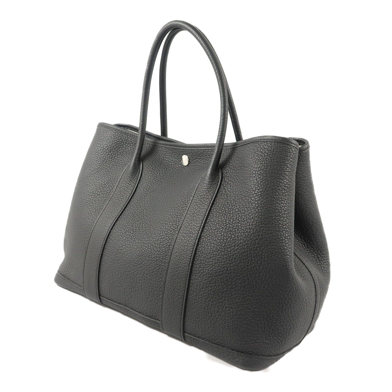 HERMES Negonda皮革Garden Party PM手挽袋Noir