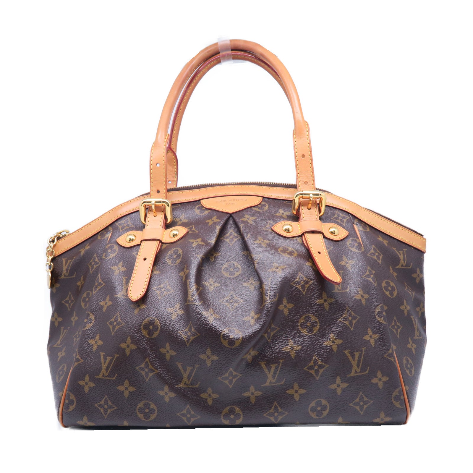 LOUIS VUITTON 【激減優惠】Monogram Tivoli GM金扣肩背袋啡色