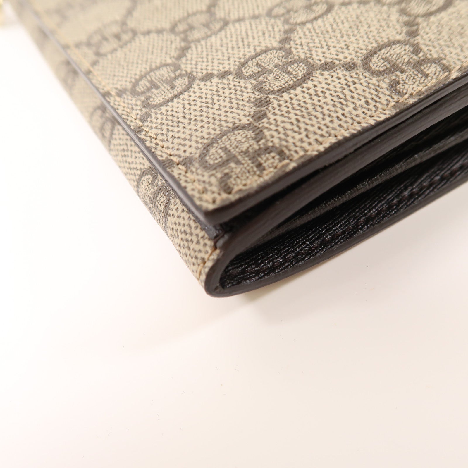 GUCCI 塗層帆布Long Wallet金扣長錢包
