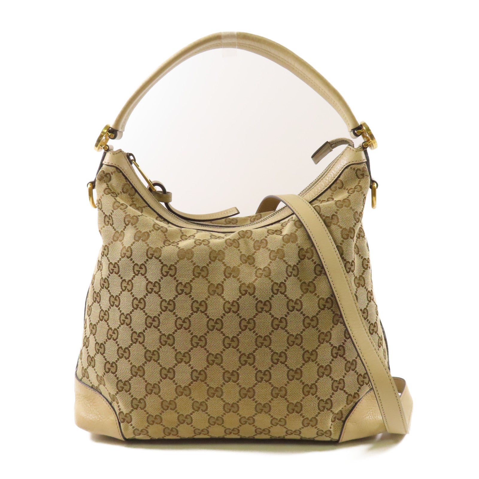 GUCCI 帆布2 Way Bag金扣肩背袋