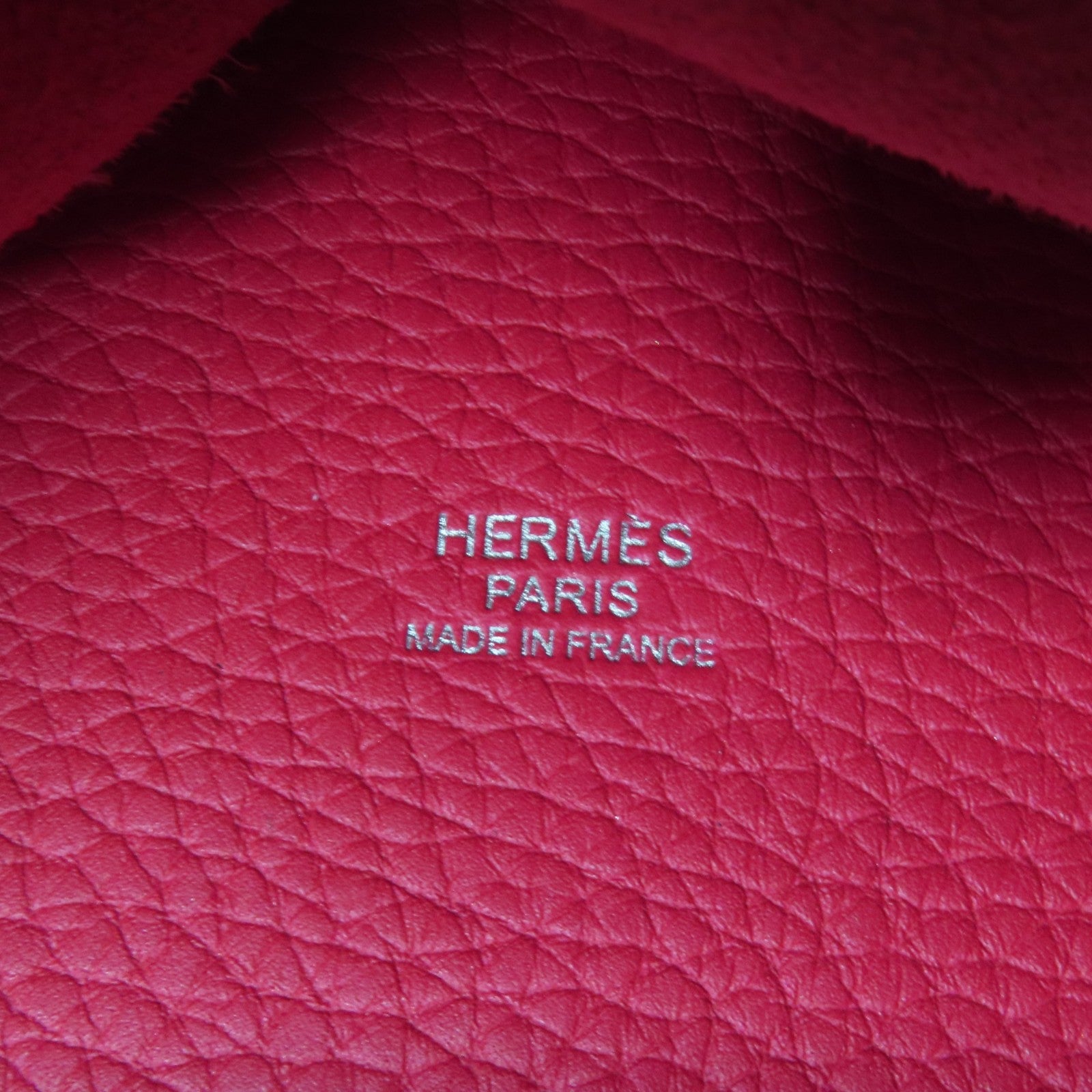 HERMES Clemence皮革Picotin MM銀扣手挽袋