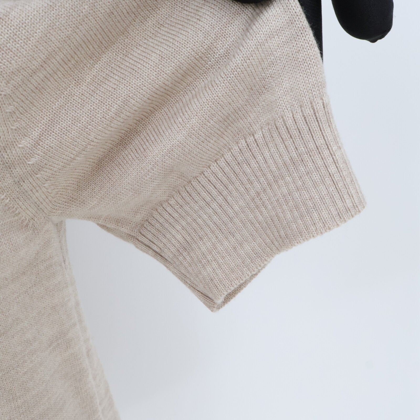 HERMES Knit/Leather Shirt針織