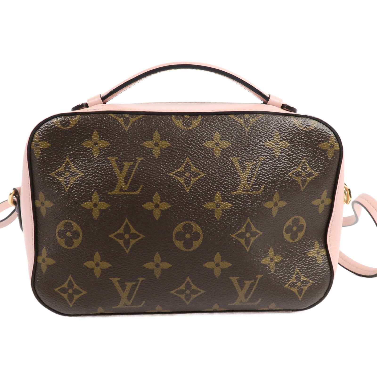 LOUIS VUITTON Monogram Saintonge金扣手挽肩背兩用袋
