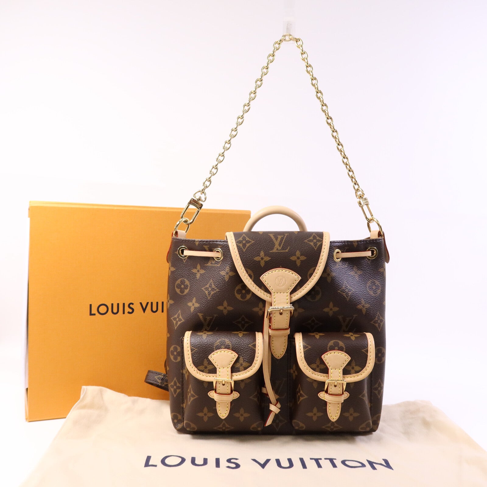 LOUIS VUITTON Monogram Excursion PM金扣背包