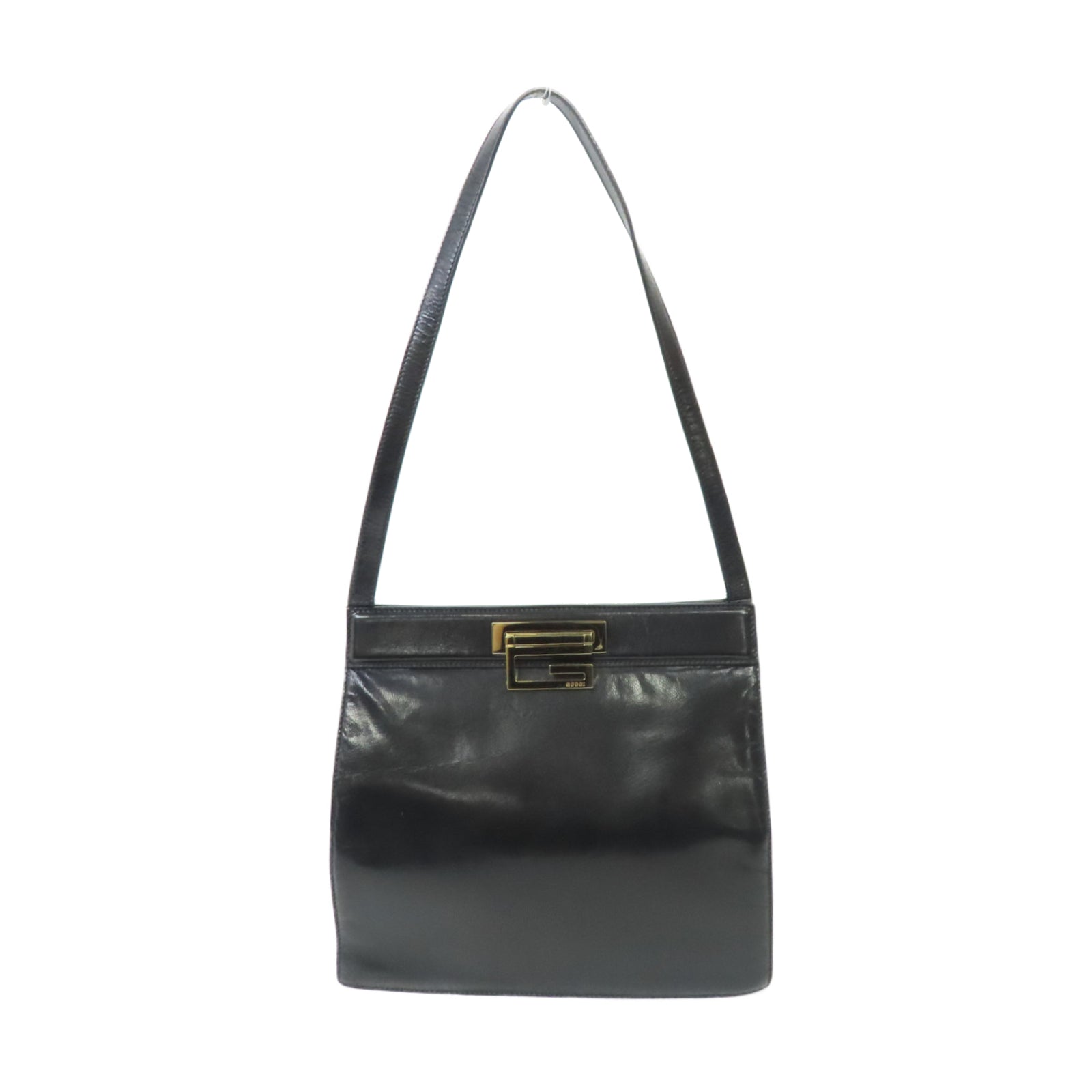 GUCCI 牛皮皮革Shoulder Bag金扣肩背袋黑色