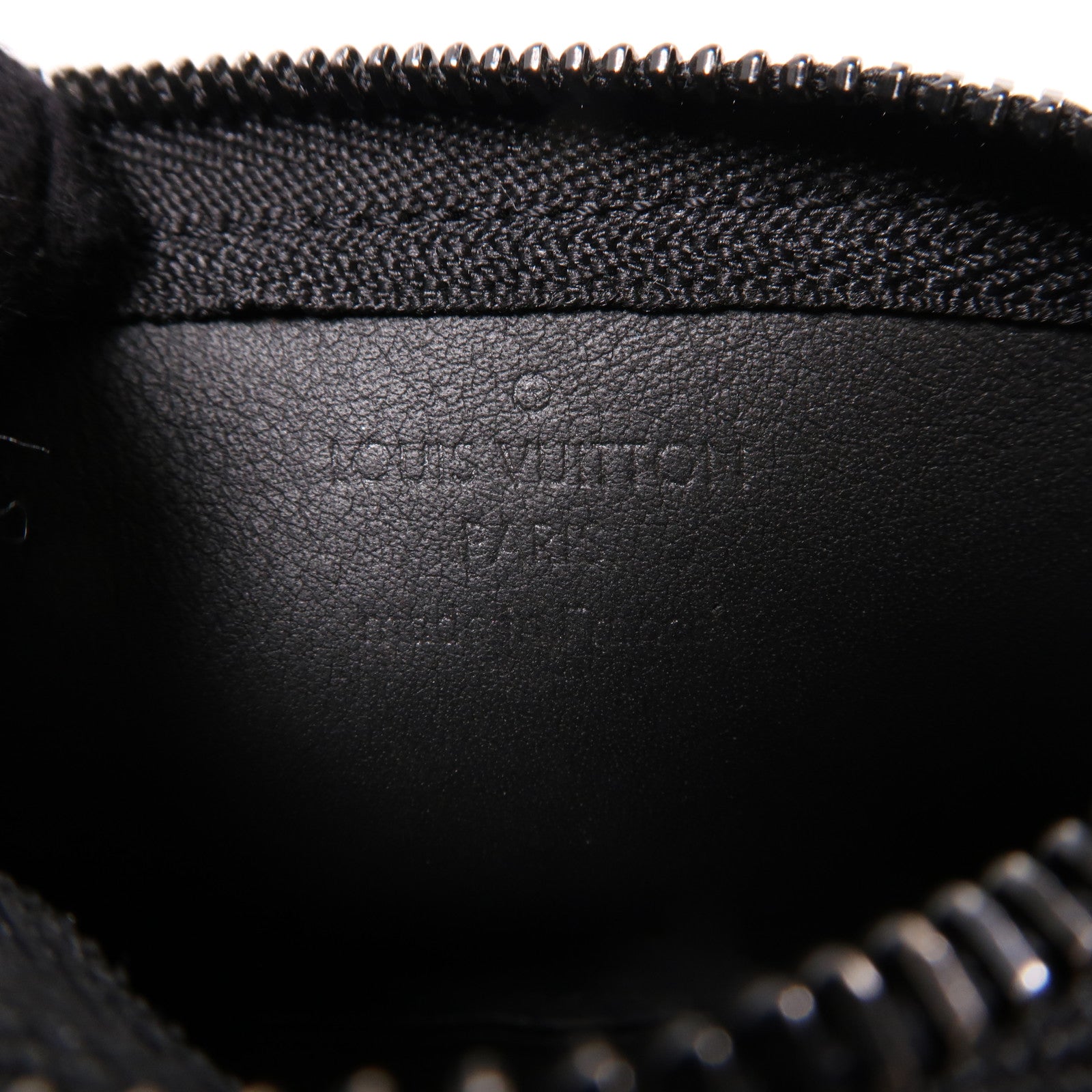 LOUIS VUITTON Aerogram皮革Pochette Cle鎖匙包/零錢包黑色