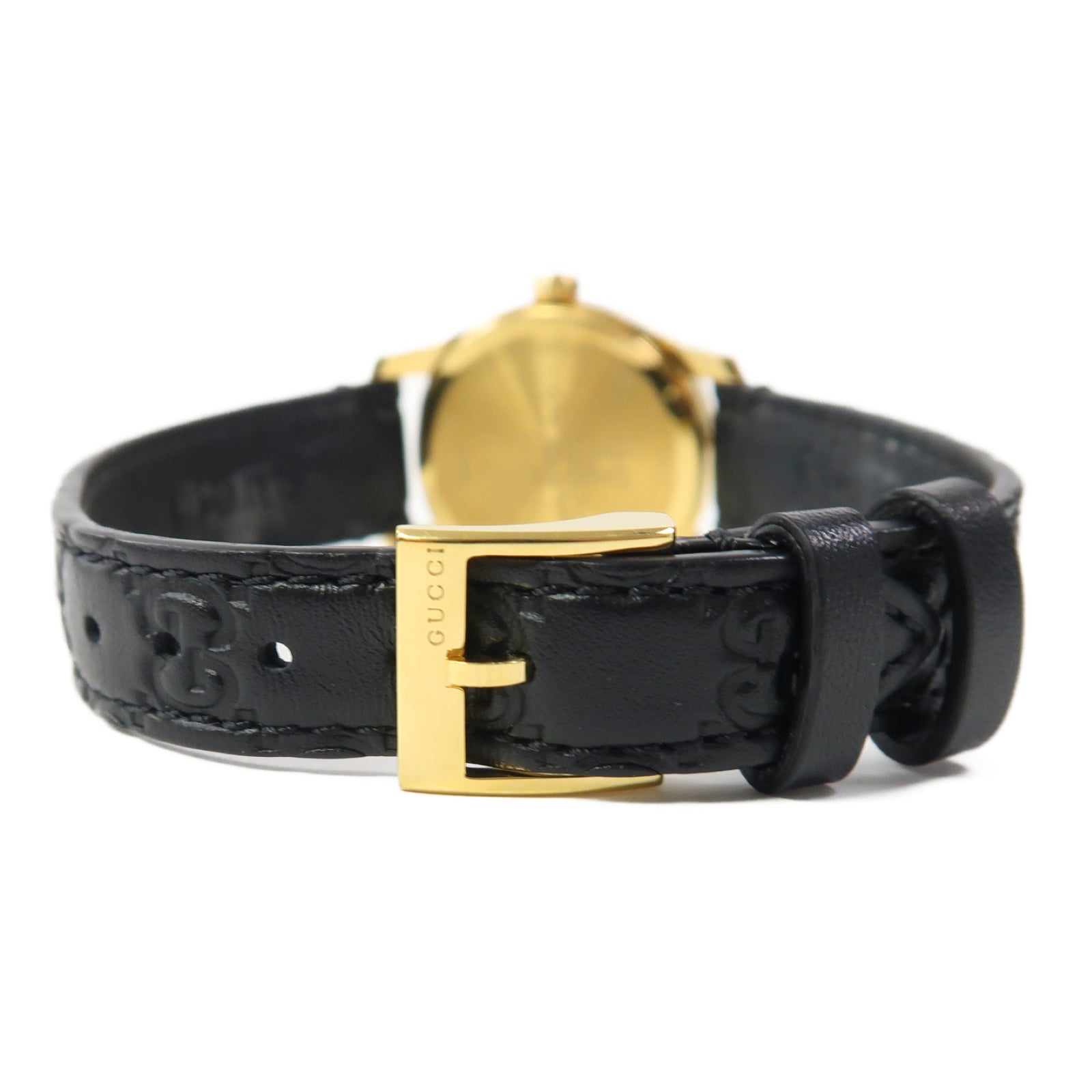 GUCCI Gucci Watch皮革/不鏽鋼手錶使用機芯黑色