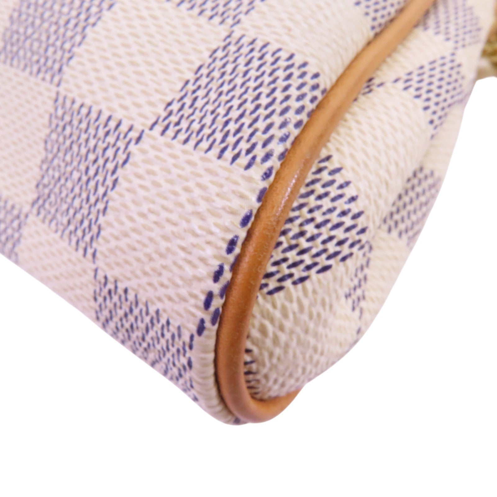 LOUIS VUITTON Damier Azur Eva金扣手挽肩背兩用袋