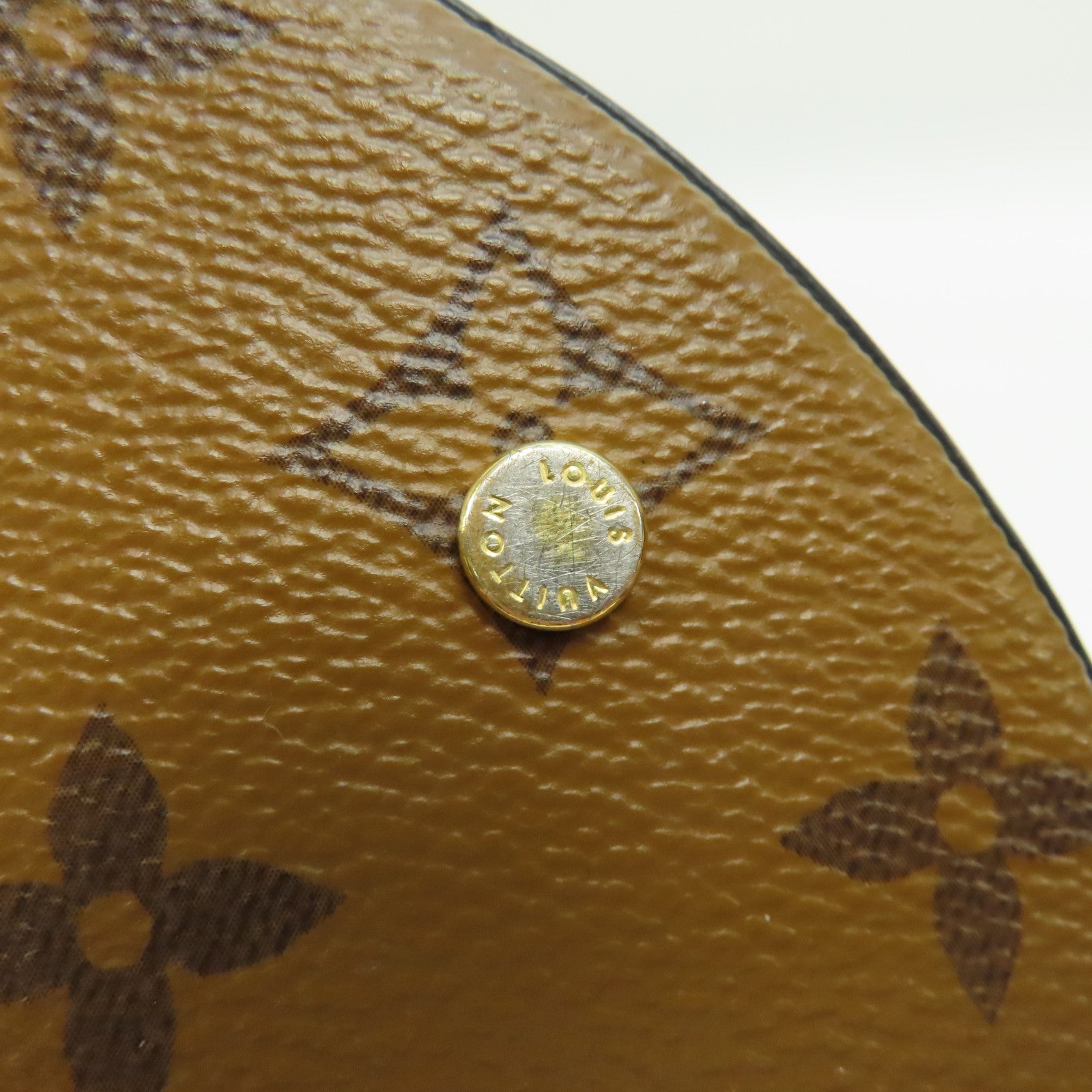 LOUIS VUITTON Monogram Reverse Cannes金扣手挽肩背兩用袋啡色