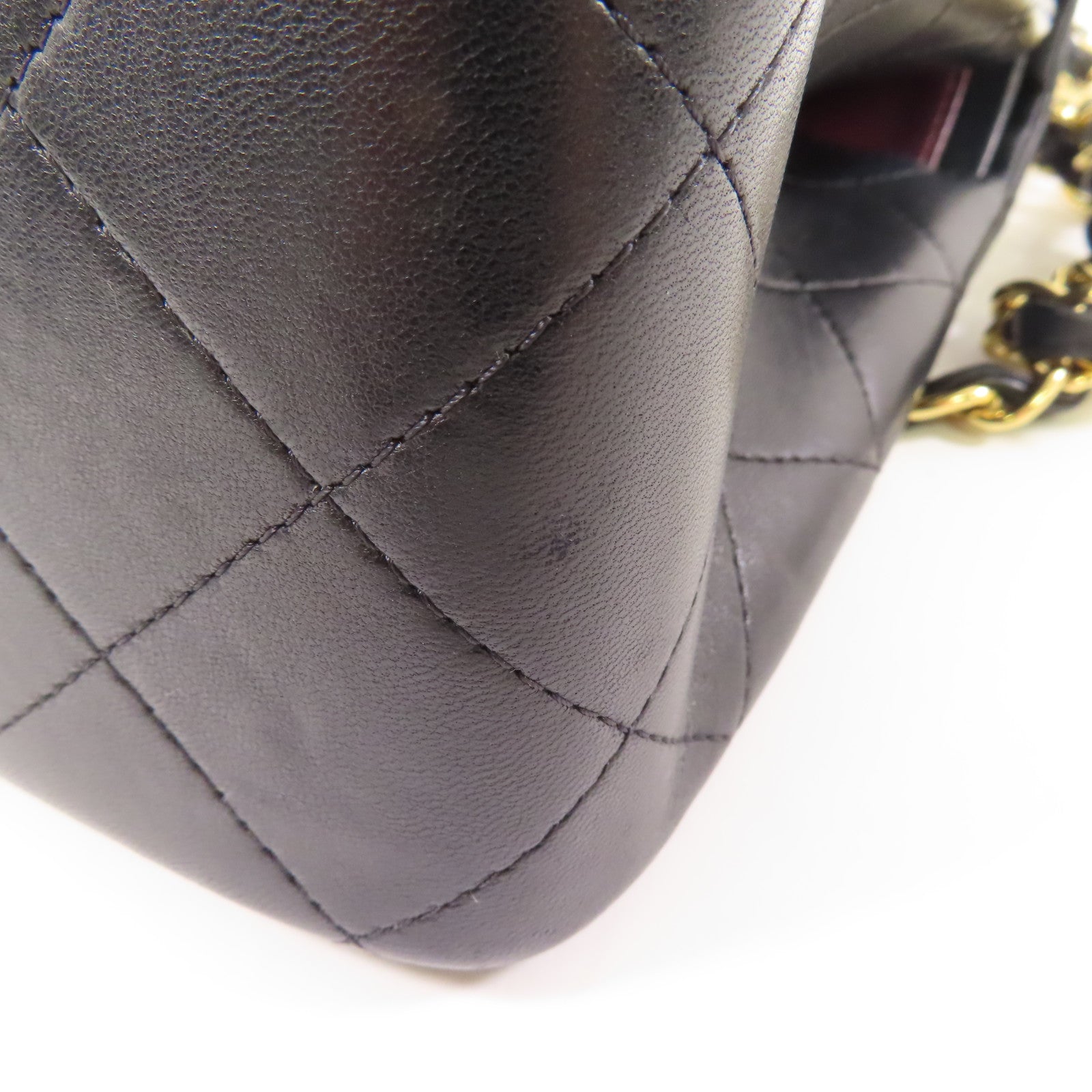 CHANEL 羊皮皮革Large Classic金扣鏈帶肩背袋