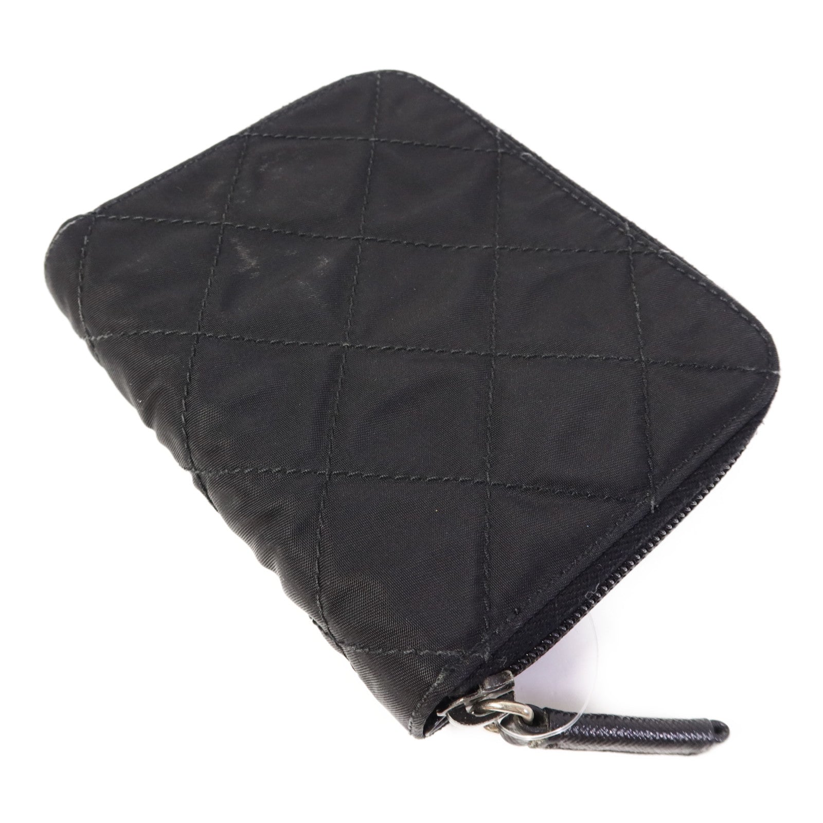 PRADA 尼龍Bifold Wallet銀扣錢包