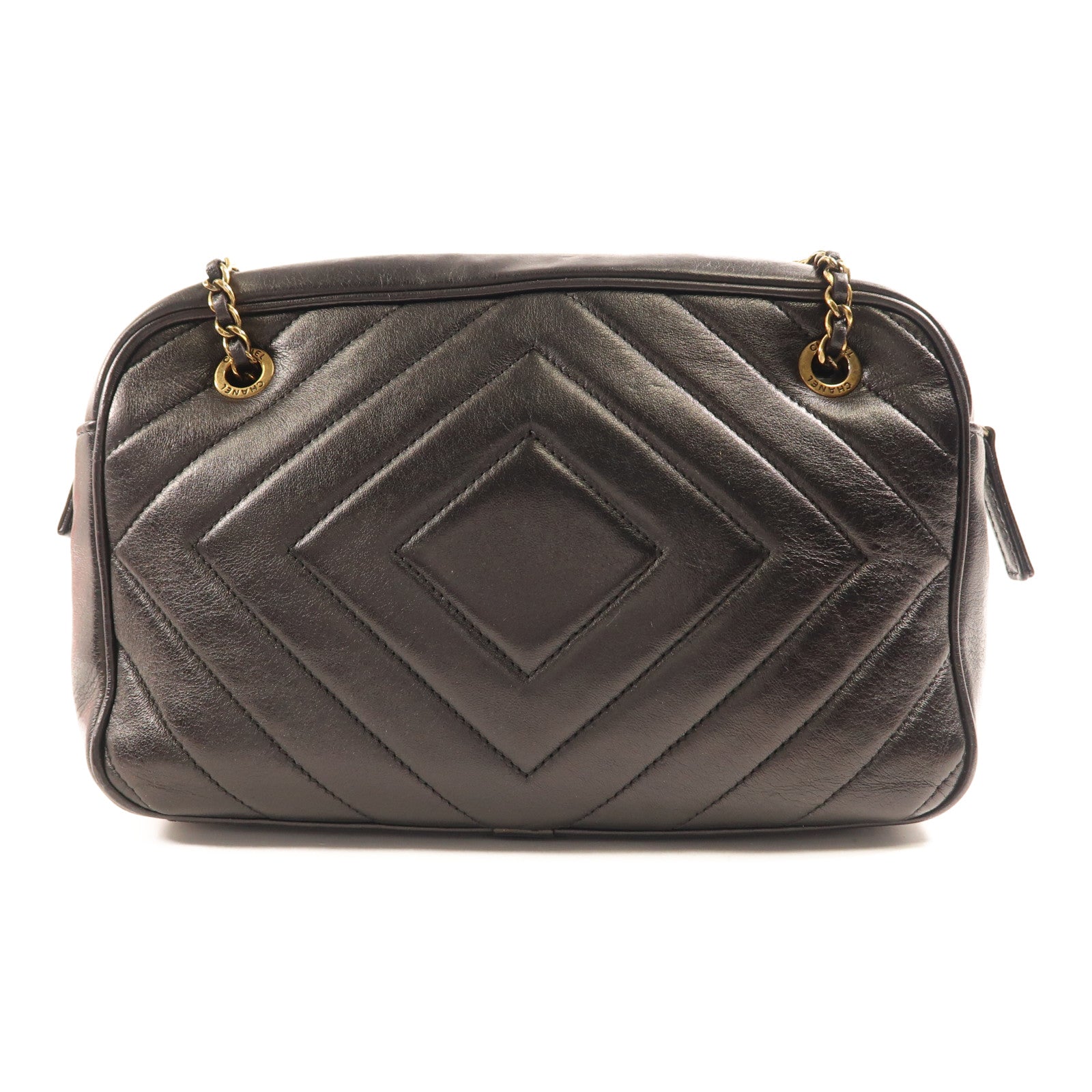 CHANEL 【激減優惠】羊皮皮革Shoulder Bag金扣肩背袋