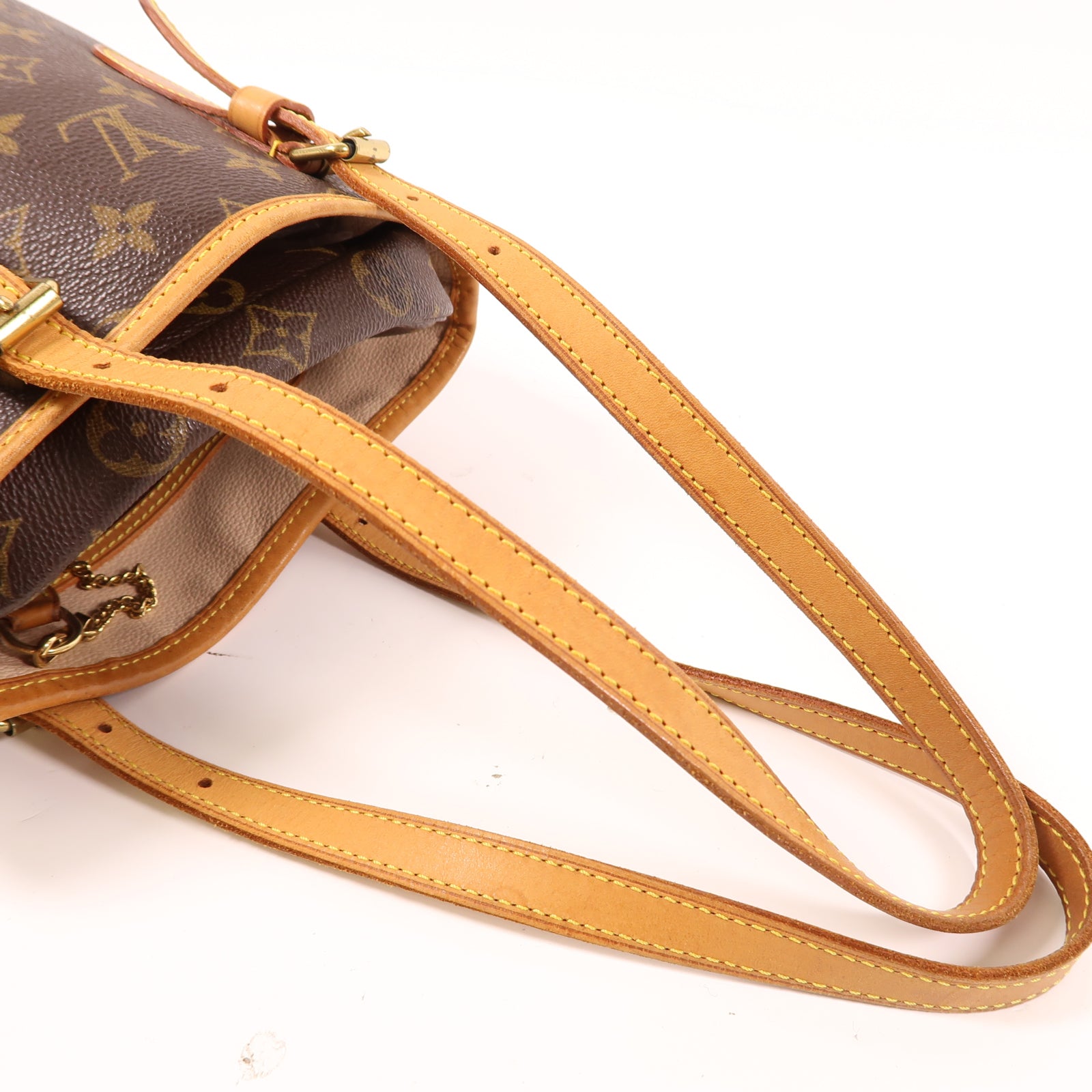 LOUIS VUITTON Monogram Bucket PM金扣肩背袋啡色