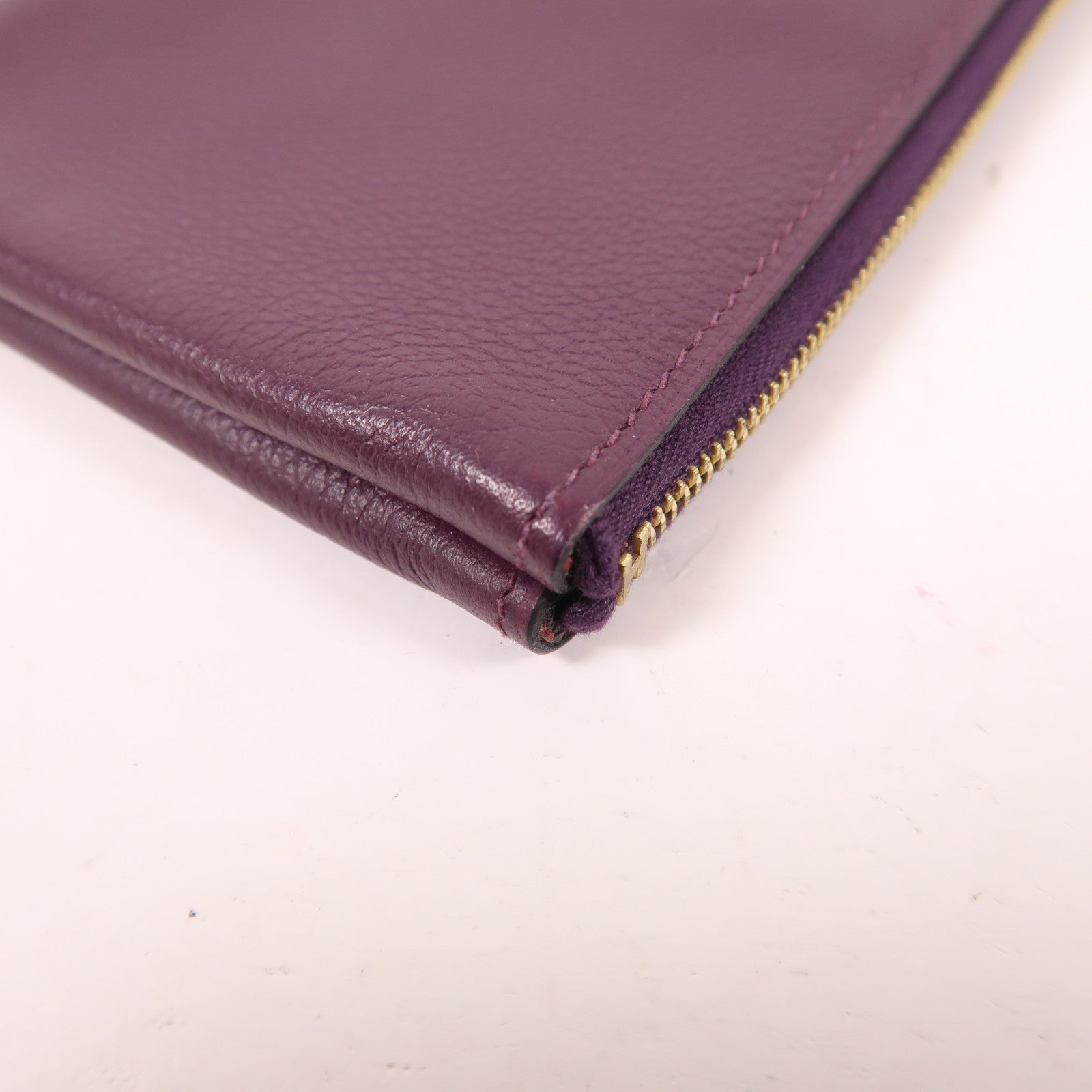 HERMES Evercolor皮革Trousse Atout金扣零錢包