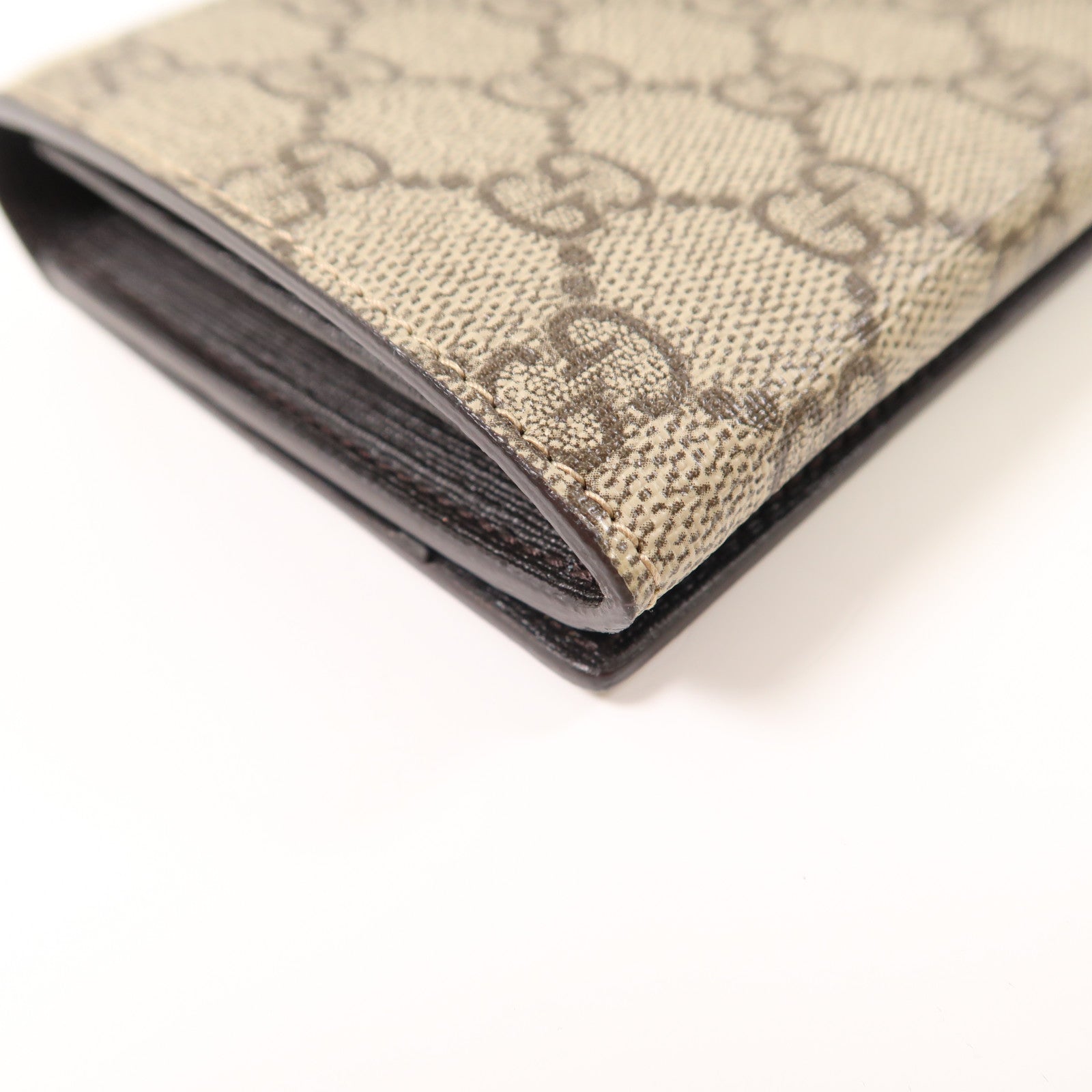 GUCCI 塗層帆布Long Wallet金扣長錢包
