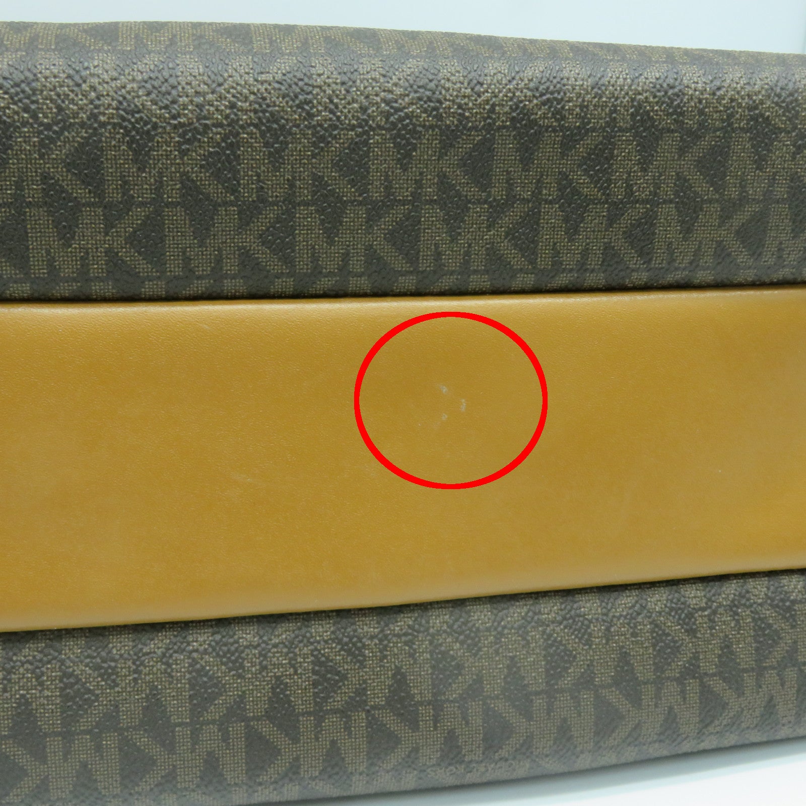 Michael Kors 【激減優惠】塗層帆布2way Shoulder Bag金扣手挽肩背兩用袋啡色