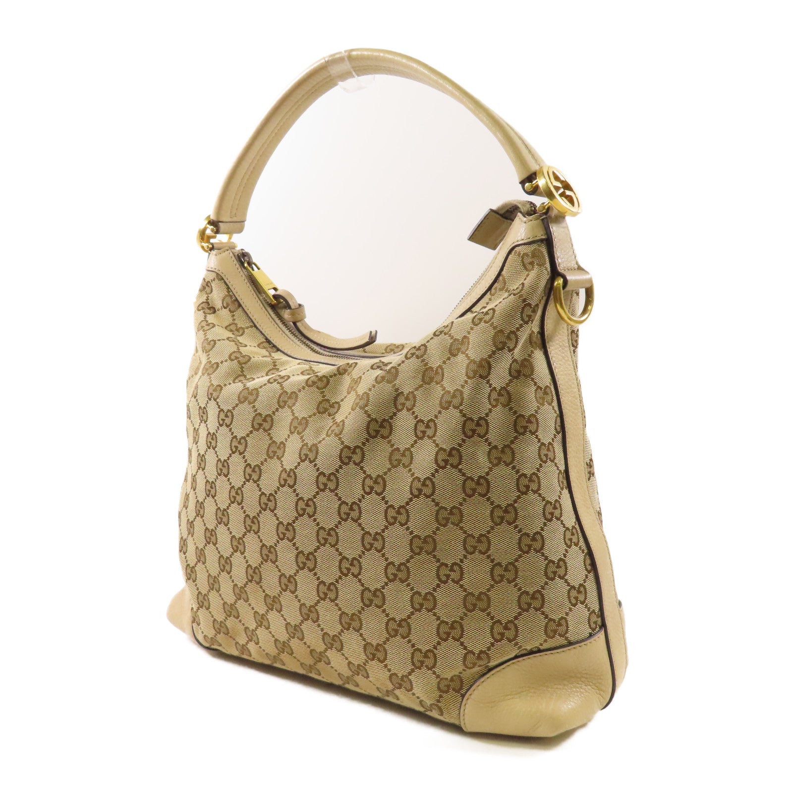 GUCCI 帆布2 Way Bag金扣肩背袋