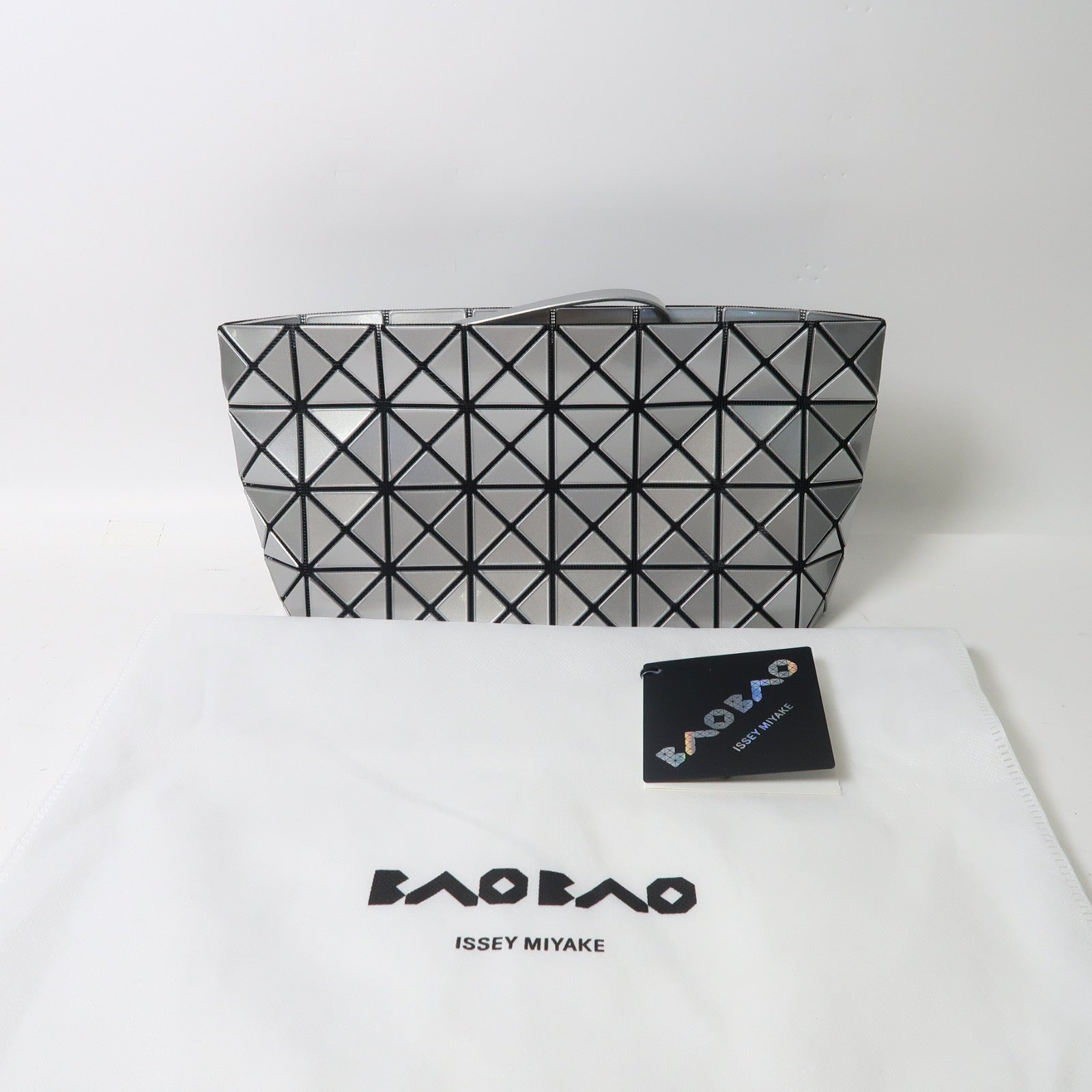 BAO BAO ISSEYMIYAKE PVC Bao Bao Pouch手拿包銀色