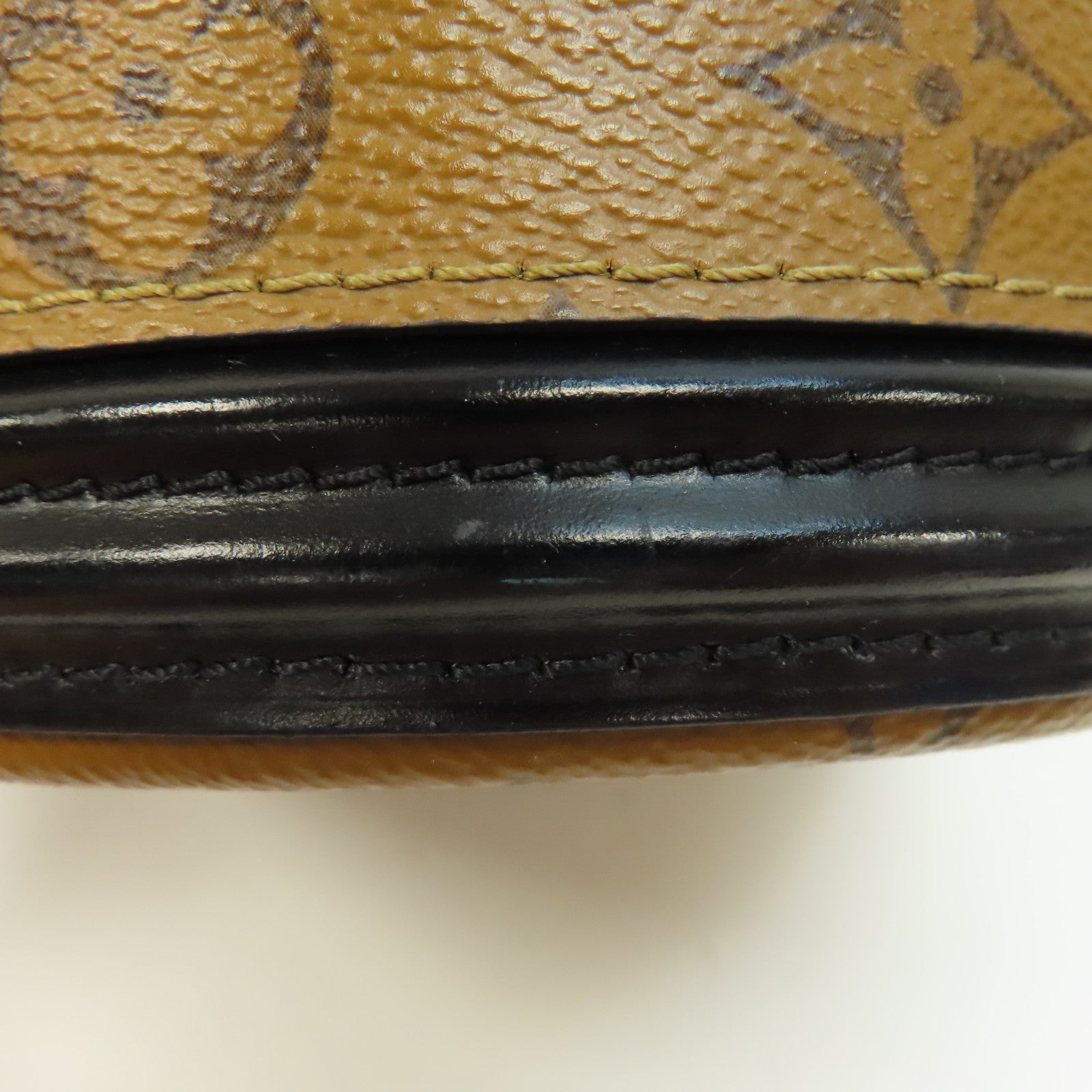 LOUIS VUITTON Monogram Reverse Cannes金扣手挽肩背兩用袋啡色