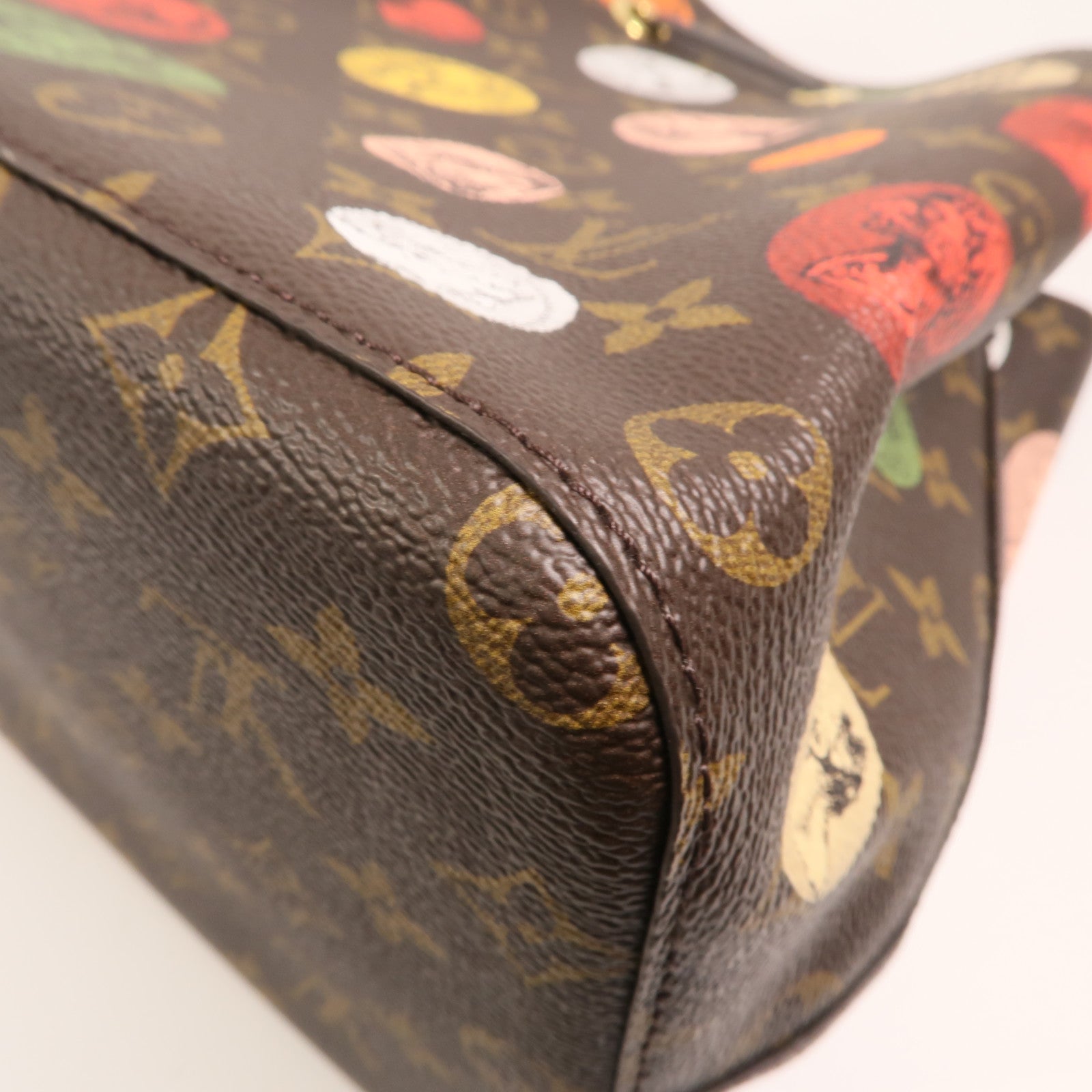 LOUIS VUITTON Monogram Cameo Fornasetti NeoNoe MM金扣肩背袋