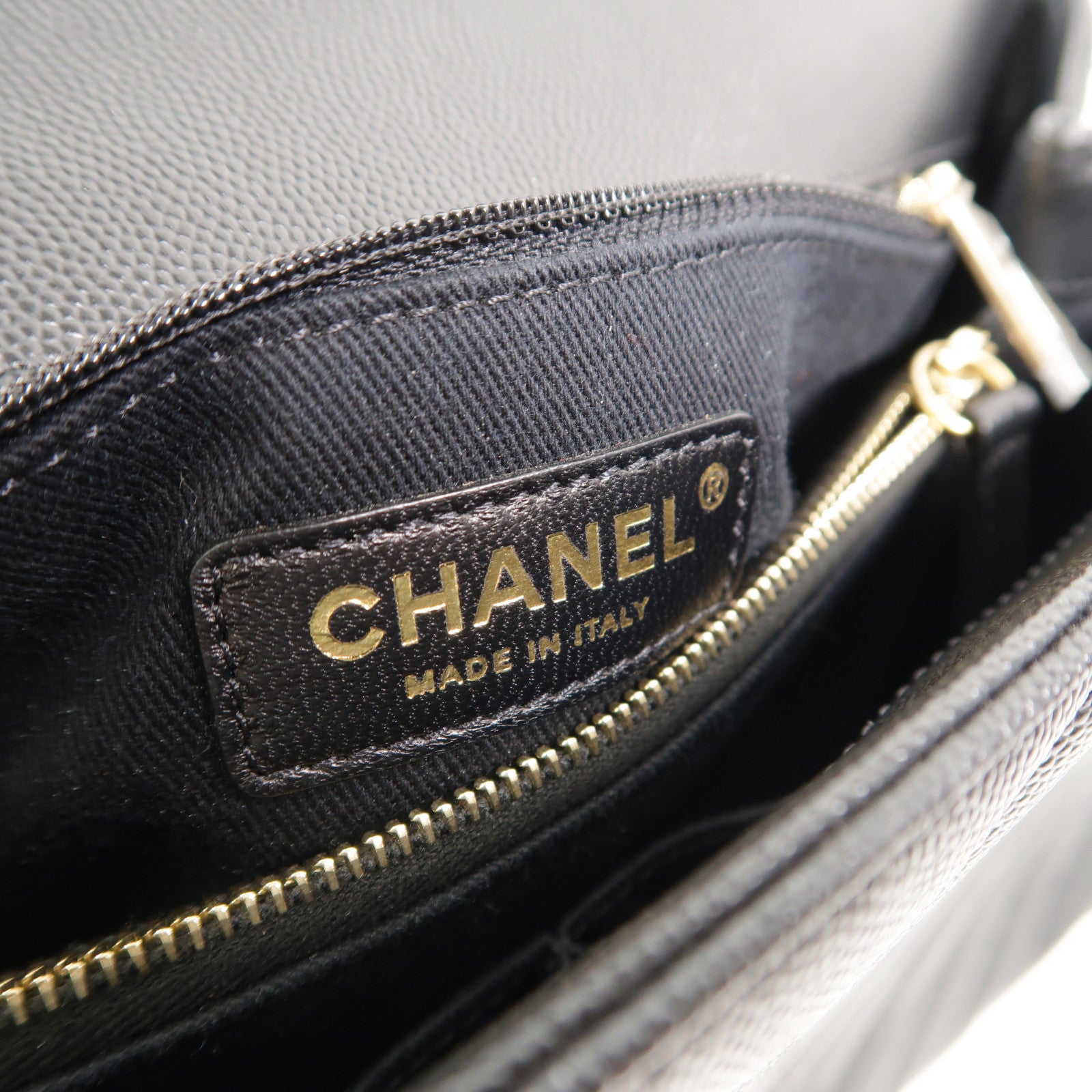 CHANEL 牛皮/蜥蜴皮革Coco Handle鏈帶手挽肩背兩用袋