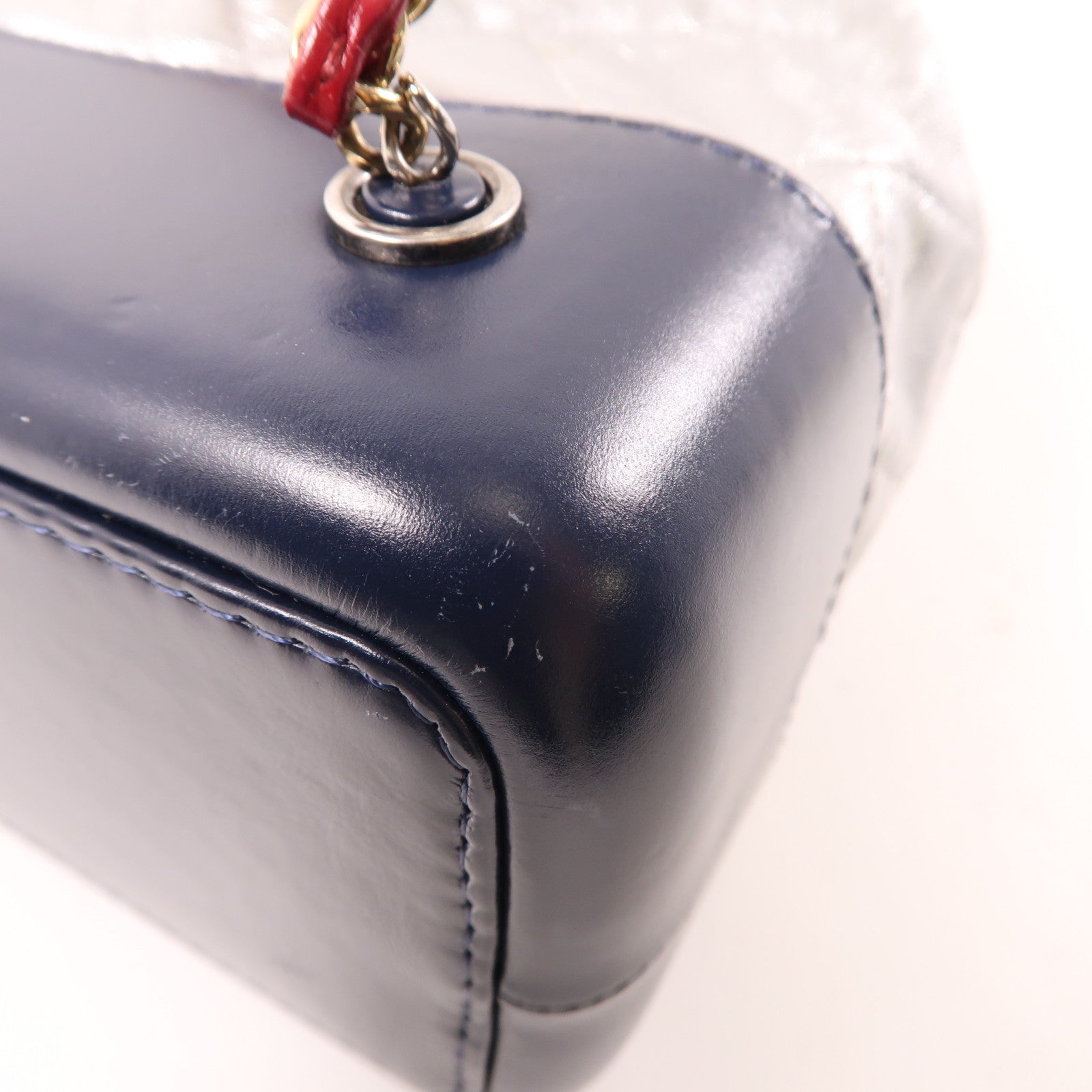 CHANEL 菱格牛皮皮革Gabrielle Backpack銀扣背包銀色