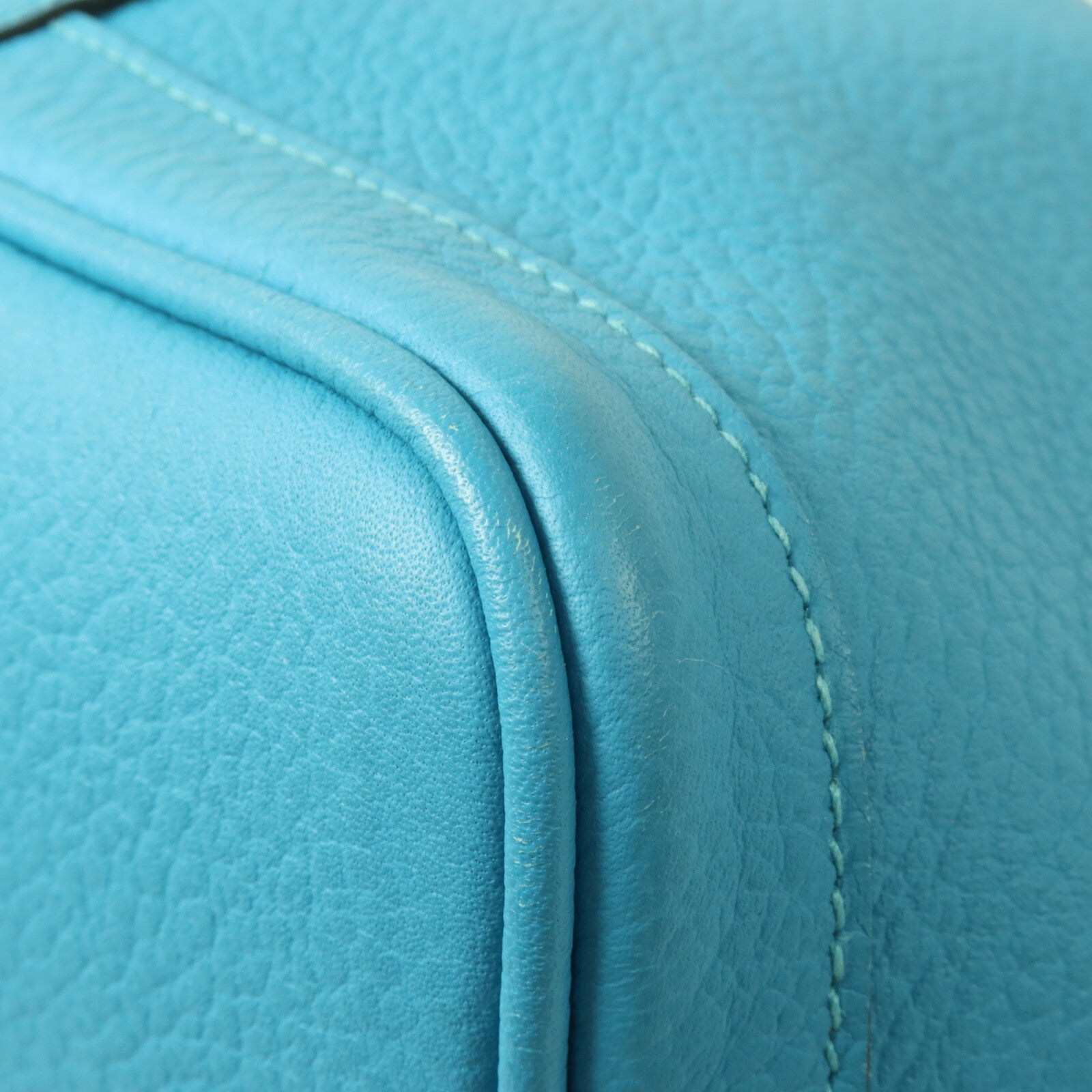 HERMES Negonda皮革Garden Party PM手挽袋Turquoise