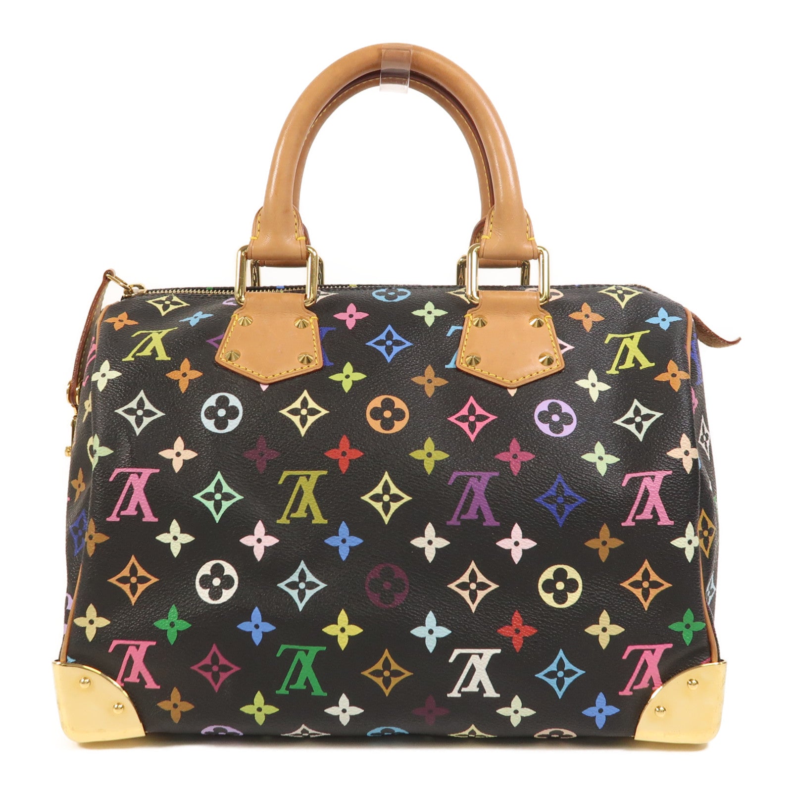 LOUIS VUITTON Monogram Multicolore Speedy 30金扣手挽袋