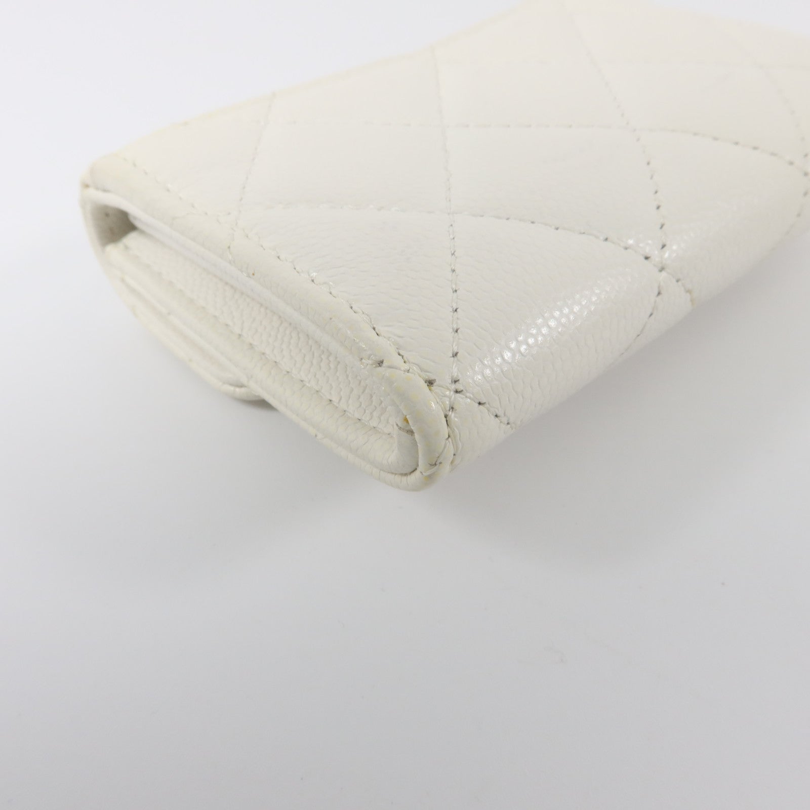 CHANEL 牛皮皮革Classic Short Wallet金扣錢包
