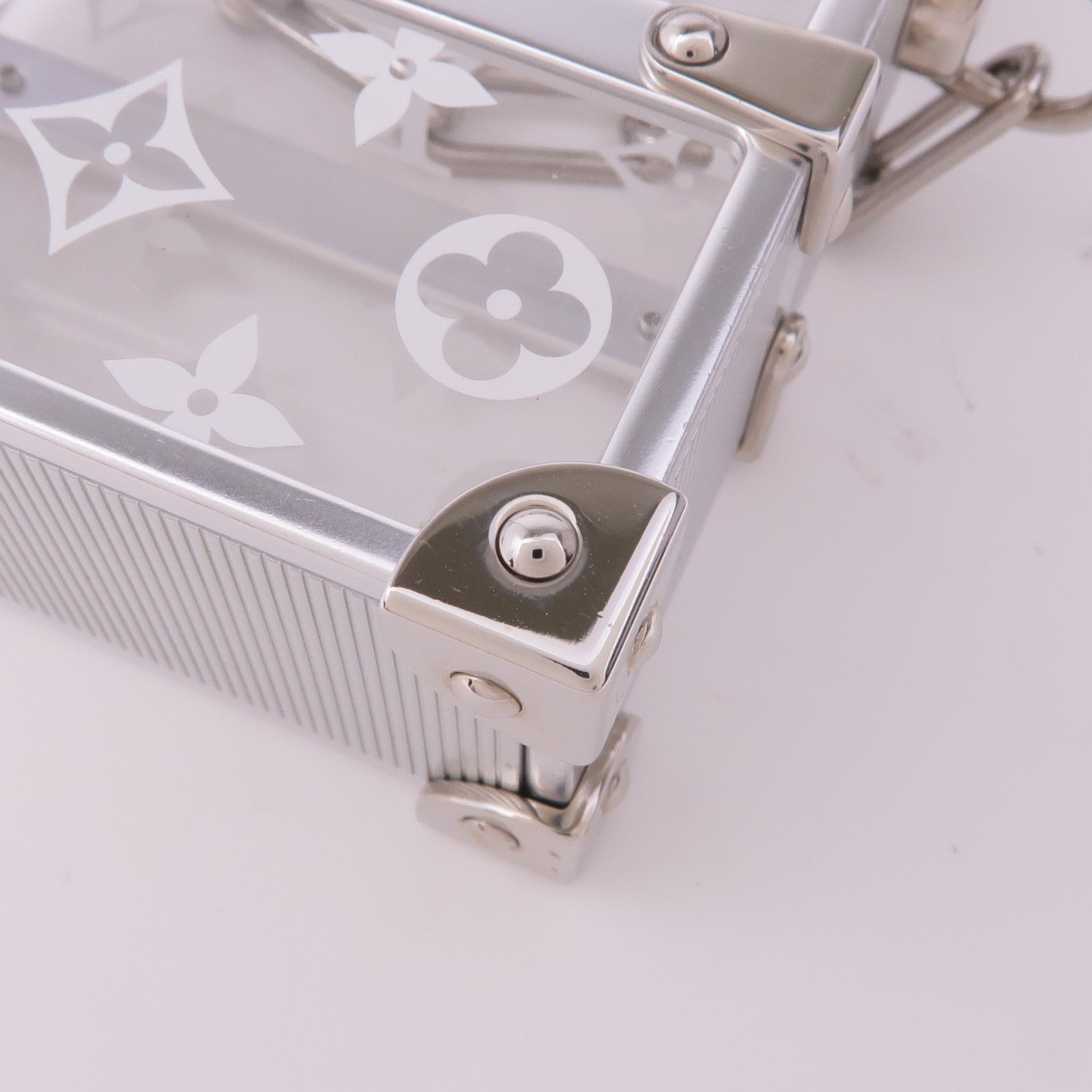 LOUIS VUITTON PVC Trunk Box Shoulder銀扣鏈帶肩背袋