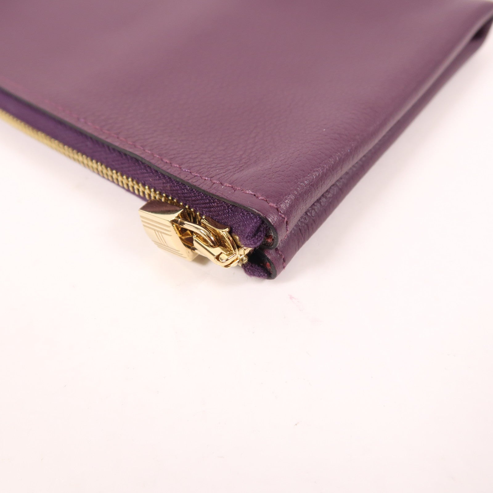 HERMES Evercolor皮革Trousse Atout金扣零錢包