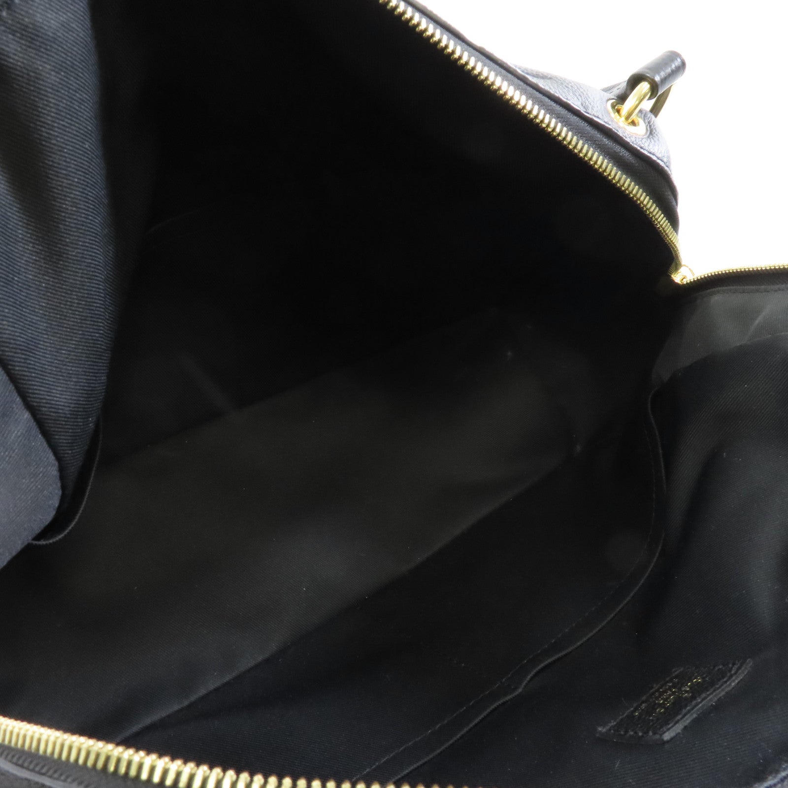 LOUIS VUITTON Monogram Empreinte Ponthieu MM金扣手挽袋/肩背袋黑色