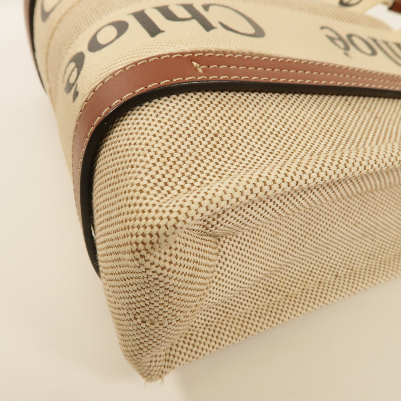 Chloe 【激減優惠】帆布Woody Tote Bag Small手挽袋