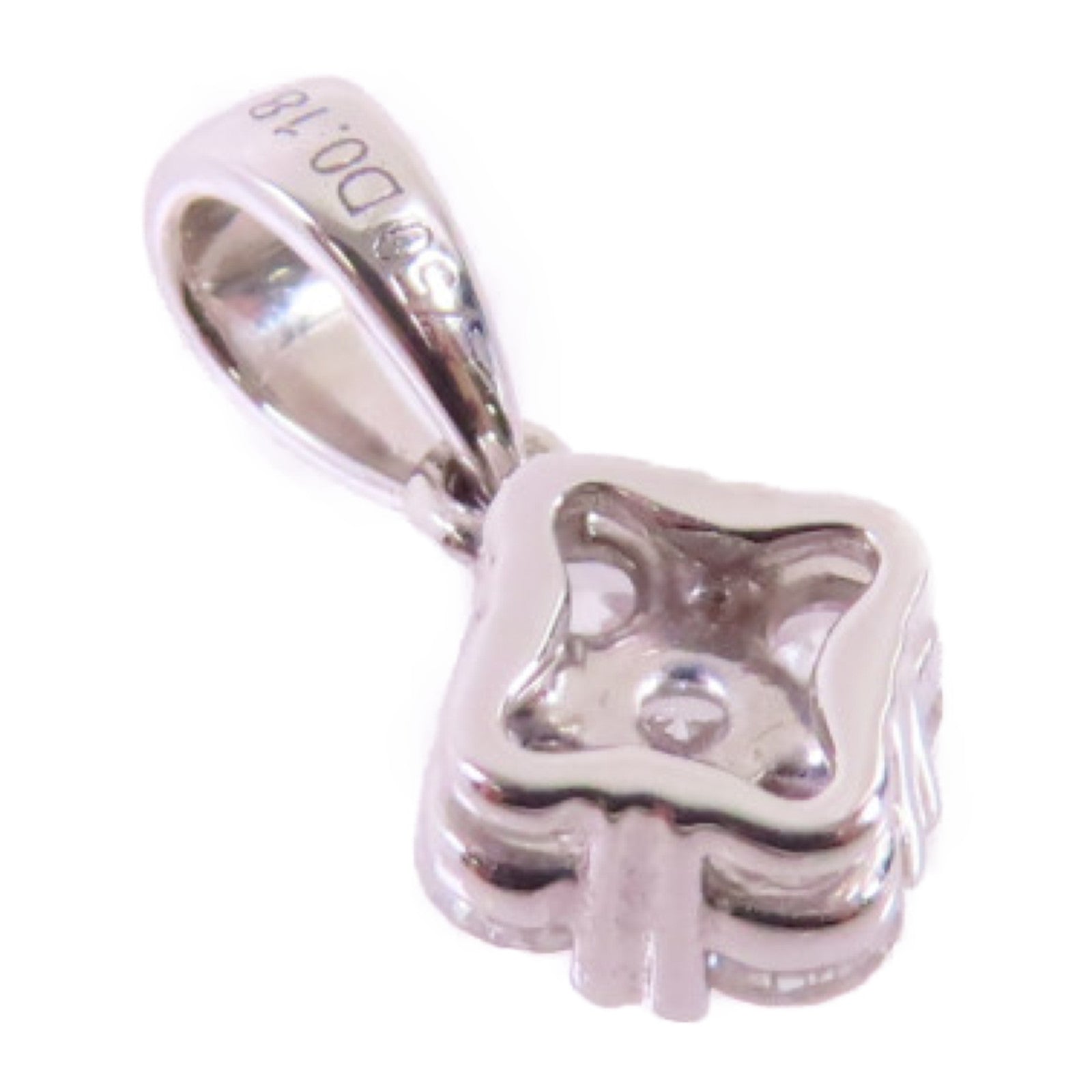 JEWELRY 【激減優惠】PT900鉑金/18K白金Diamond Pendant Top 0.18ct鑽石吊墜頭扣