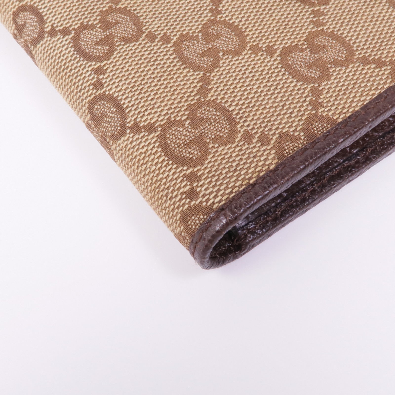 GUCCI 帆布Wallet銀扣錢包