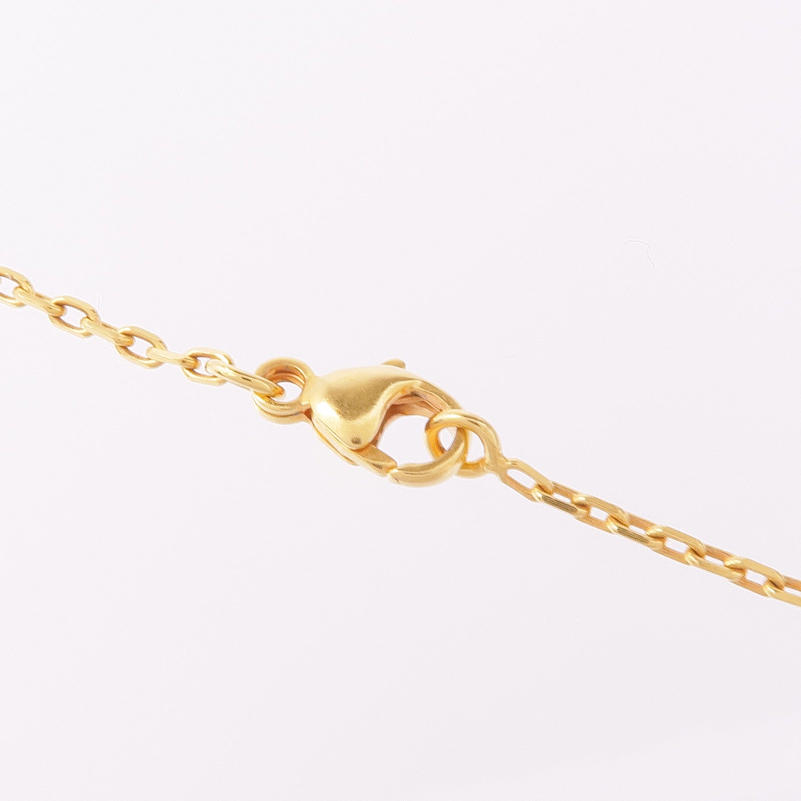 HERMES Swift皮革O'Kelly金扣項鍊Gold