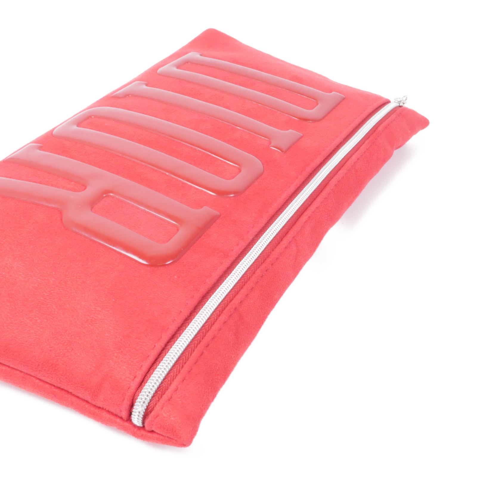 Dior 麂皮皮革Clutch/Pouch銀扣手拿包
