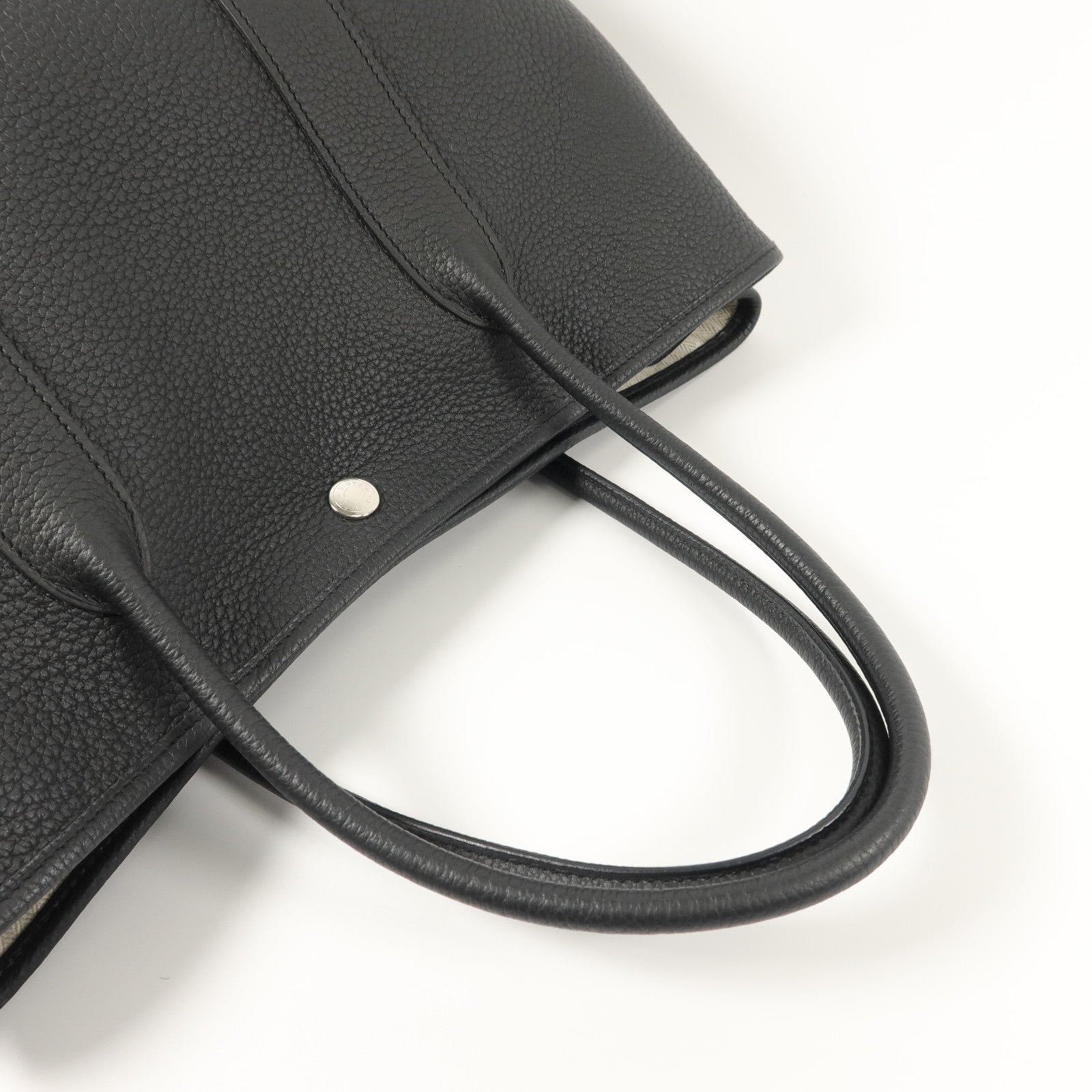 HERMES Negonda皮革Garden Party PM手挽袋Noir