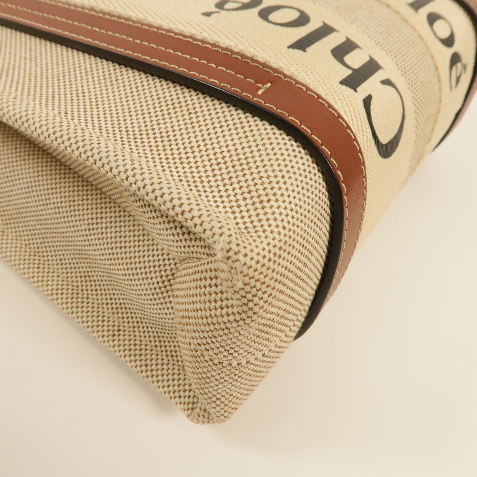 Chloe 【激減優惠】帆布Woody Tote Bag Small手挽袋