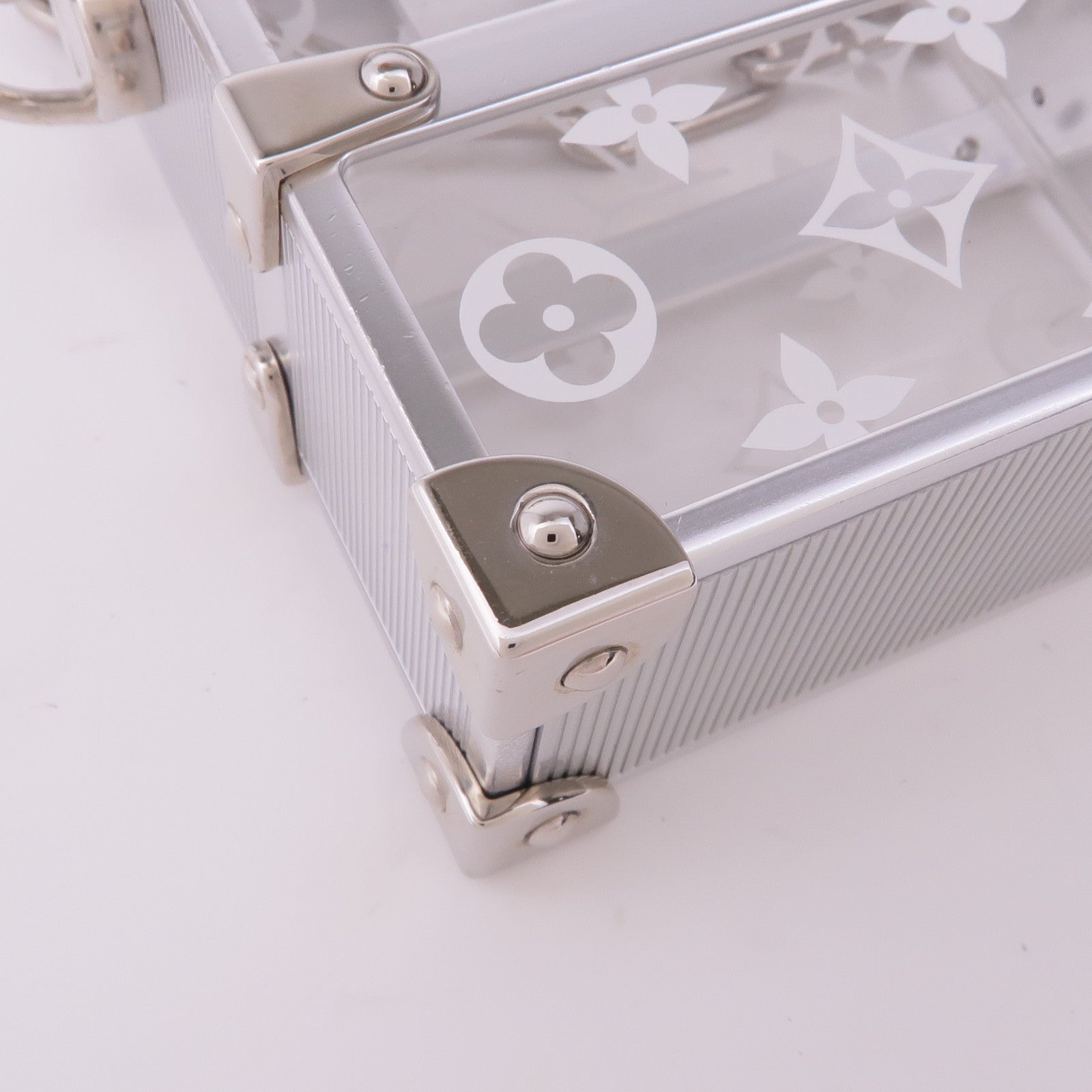 LOUIS VUITTON PVC Trunk Box Shoulder銀扣鏈帶肩背袋