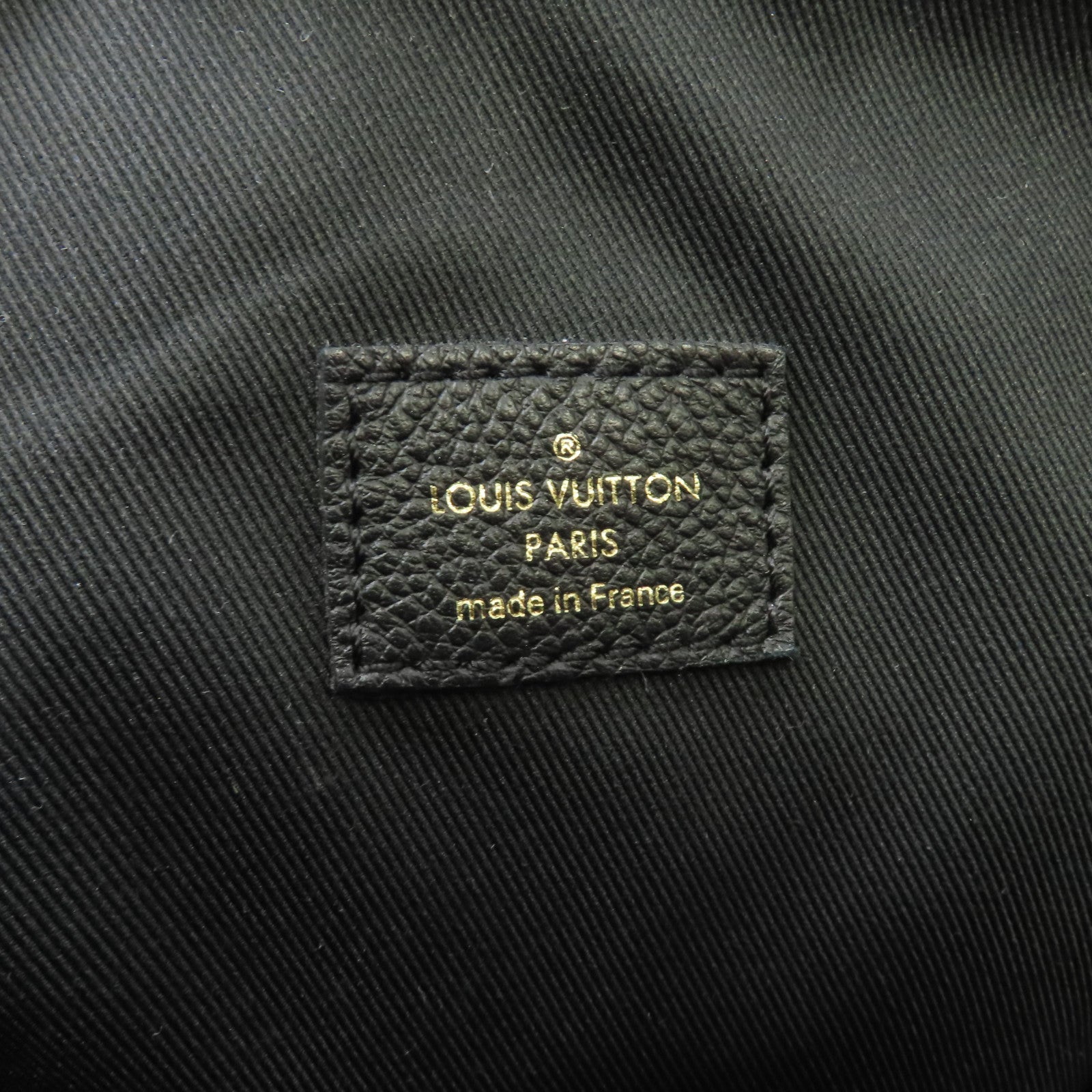 LOUIS VUITTON Monogram Empreinte Ponthieu MM金扣手挽袋/肩背袋黑色