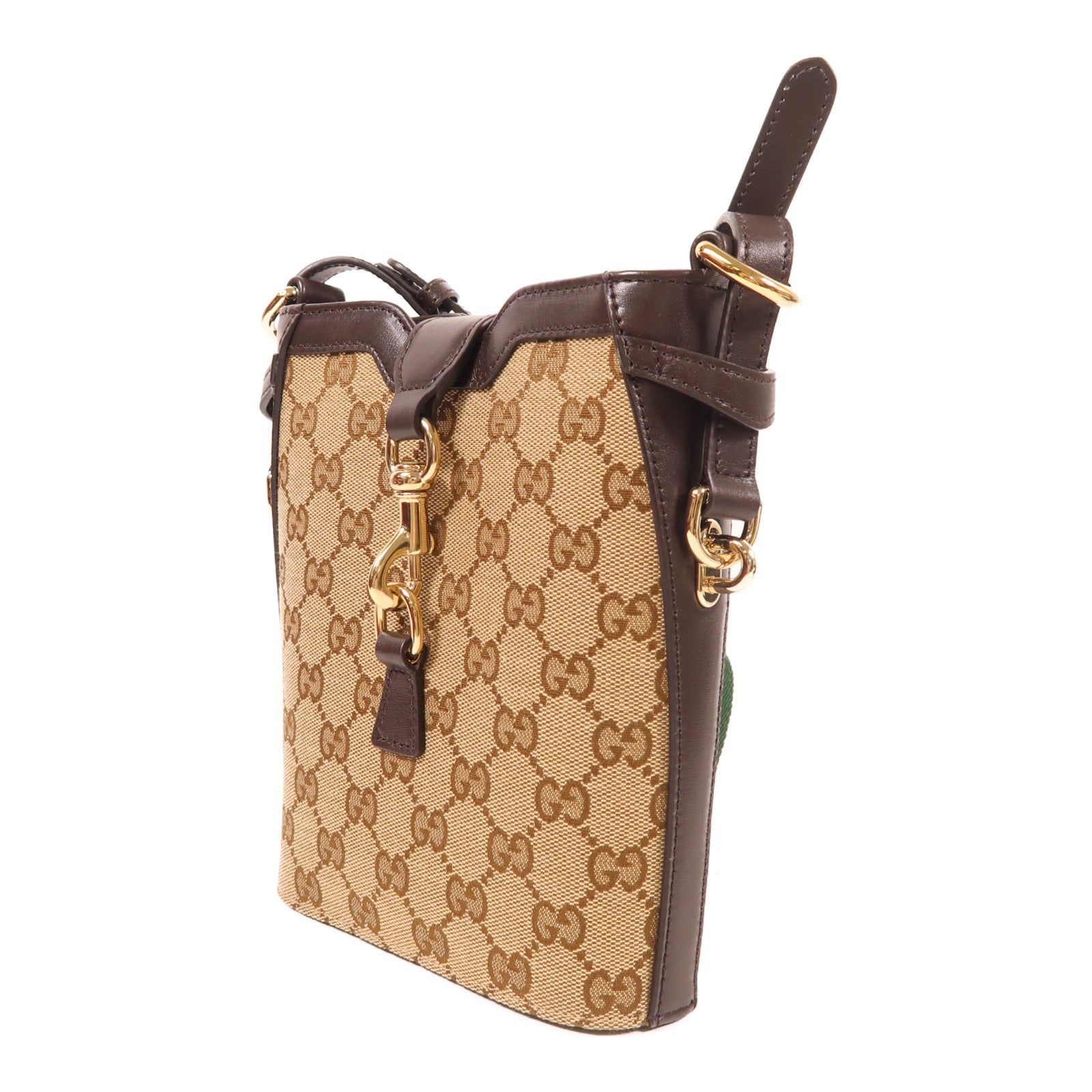 GUCCI GG SHW Shoulder Bag 782919 Canvas Brown