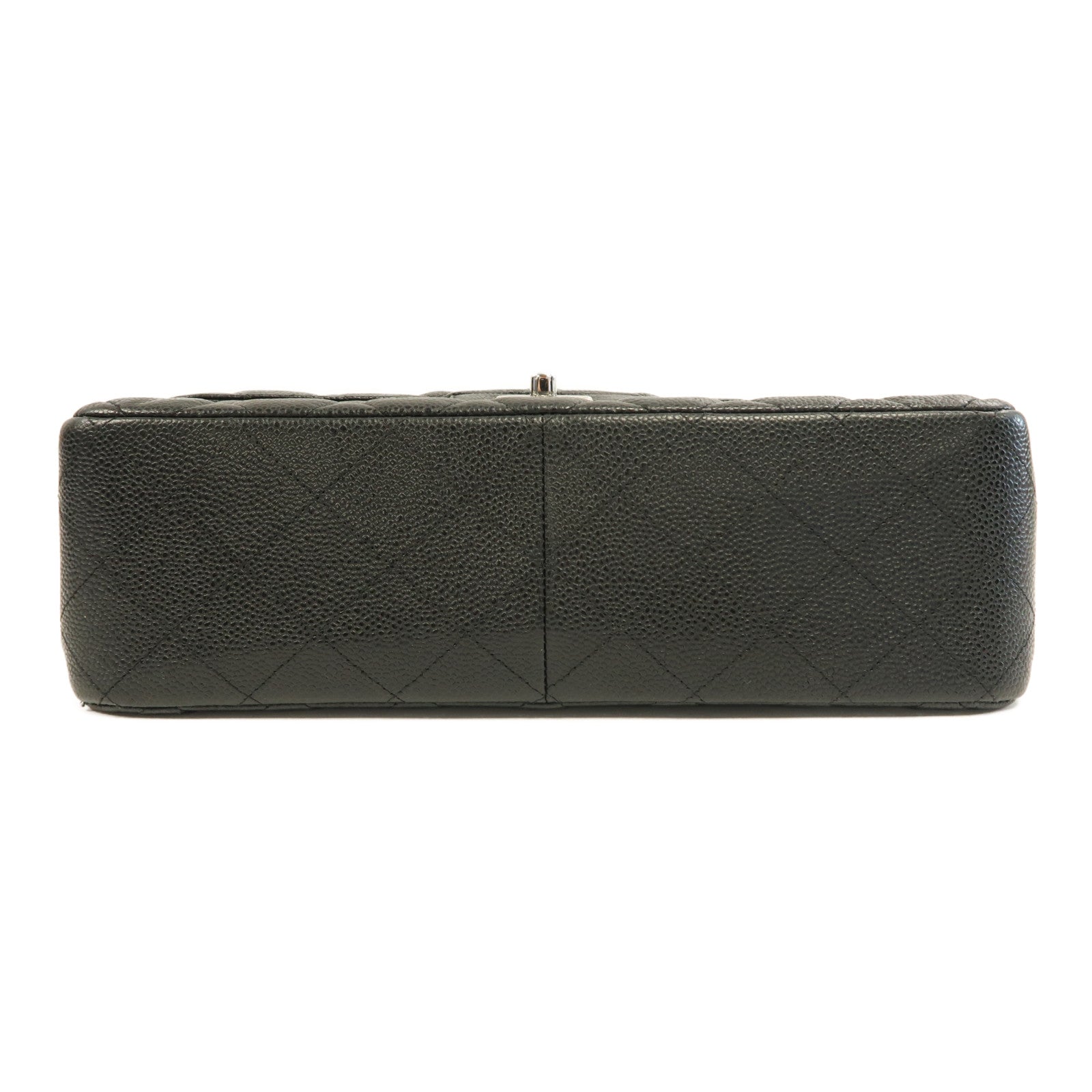 CHANEL Quilted CC SHW Classic Jumbo Chain Shoulder Bag A58600 Calfskin Black