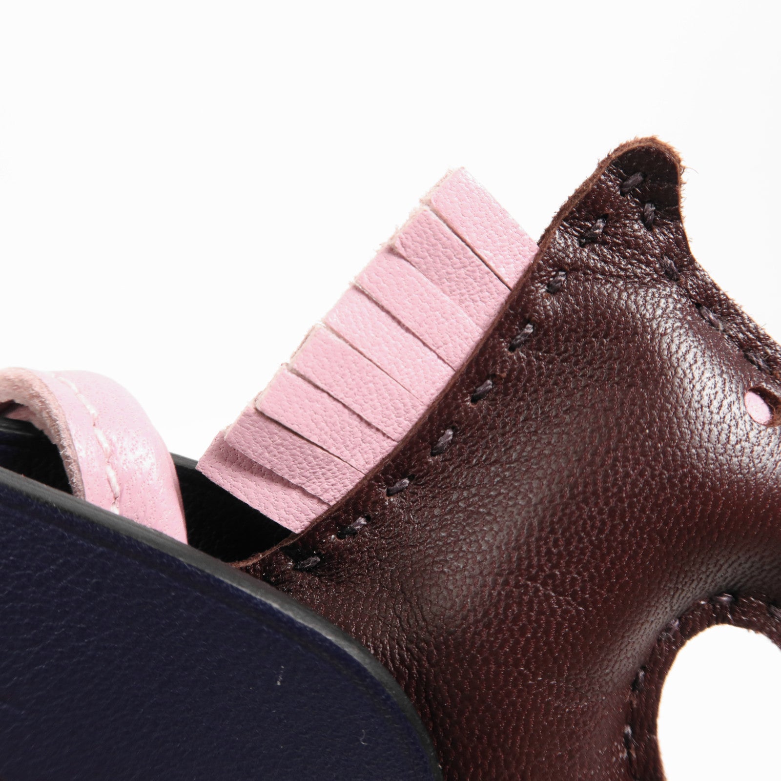 HERMES Milo皮革Rodeo Pegase PM掛飾Rouge Sellier