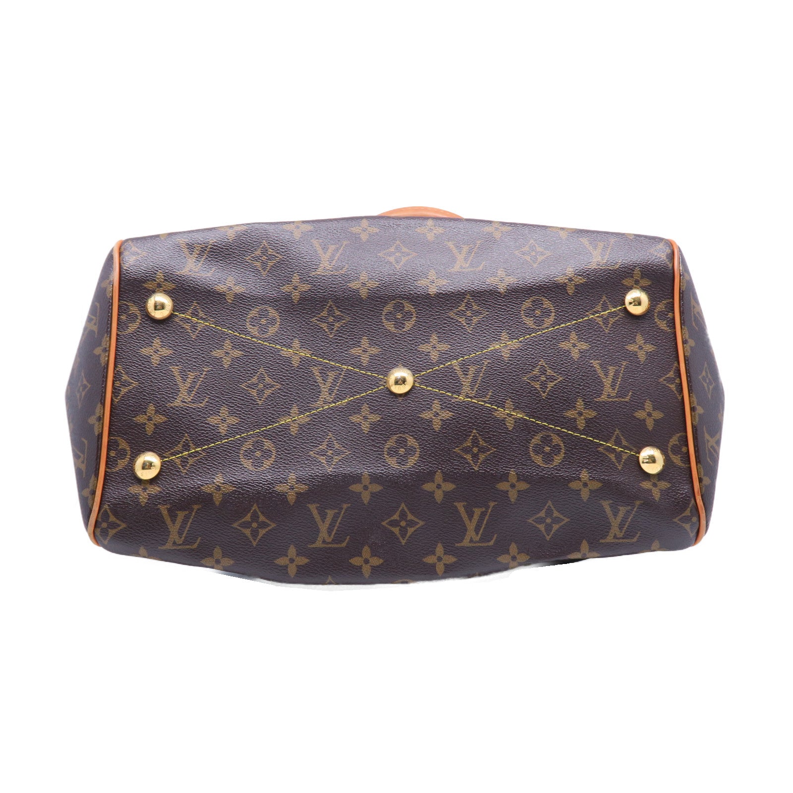 LOUIS VUITTON 【激減優惠】Monogram Tivoli GM金扣肩背袋啡色