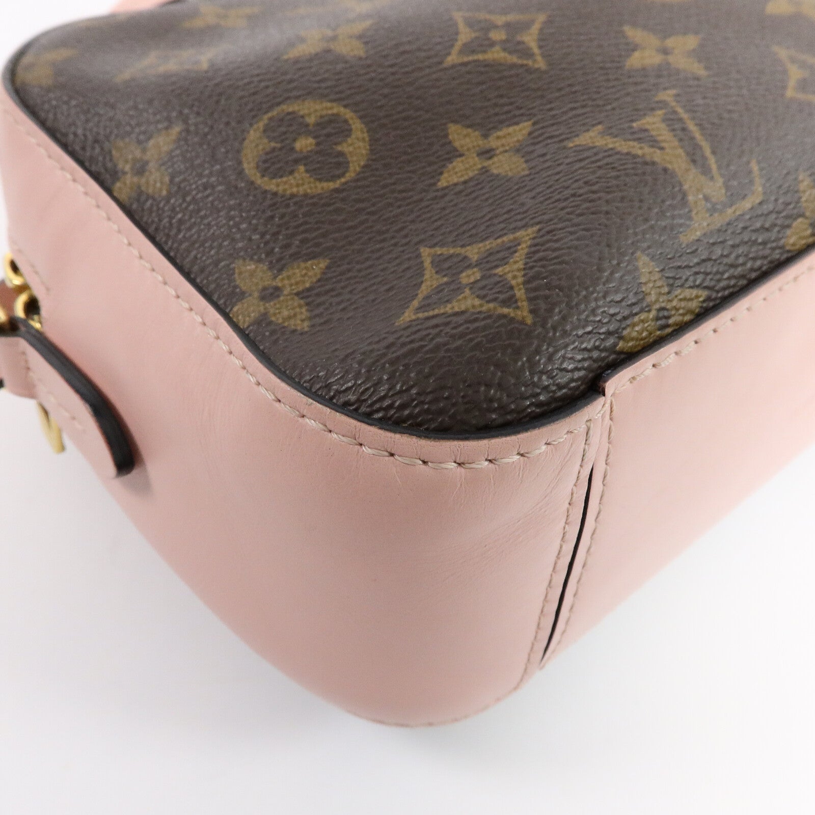 LOUIS VUITTON Monogram Saintonge金扣手挽肩背兩用袋